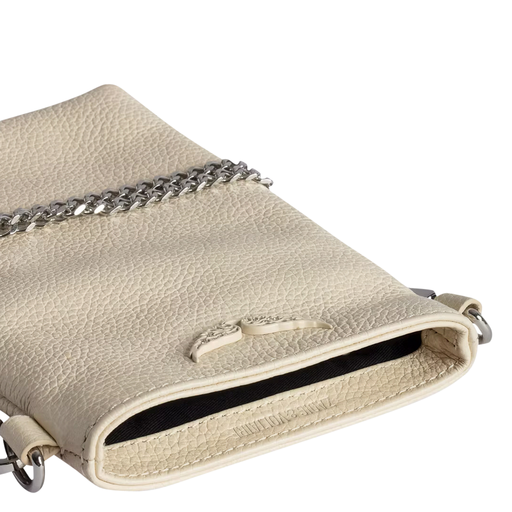 Smartphone-Tasche aus Leder ZADIG&VOLTAIRE Weiss