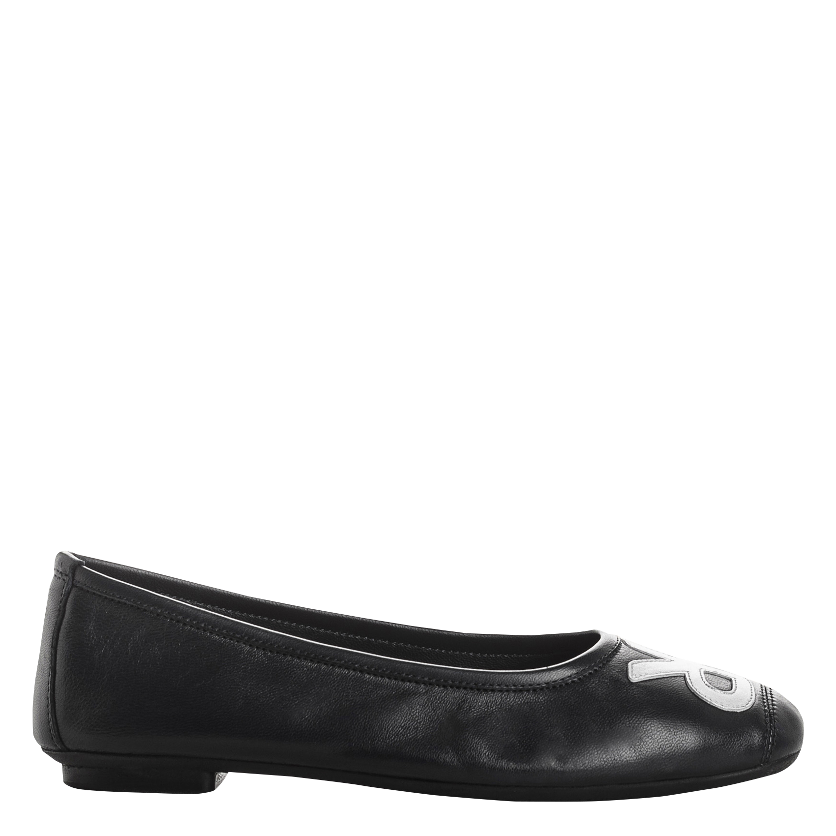 Ballerines en cuir HOPA Marine-argent
