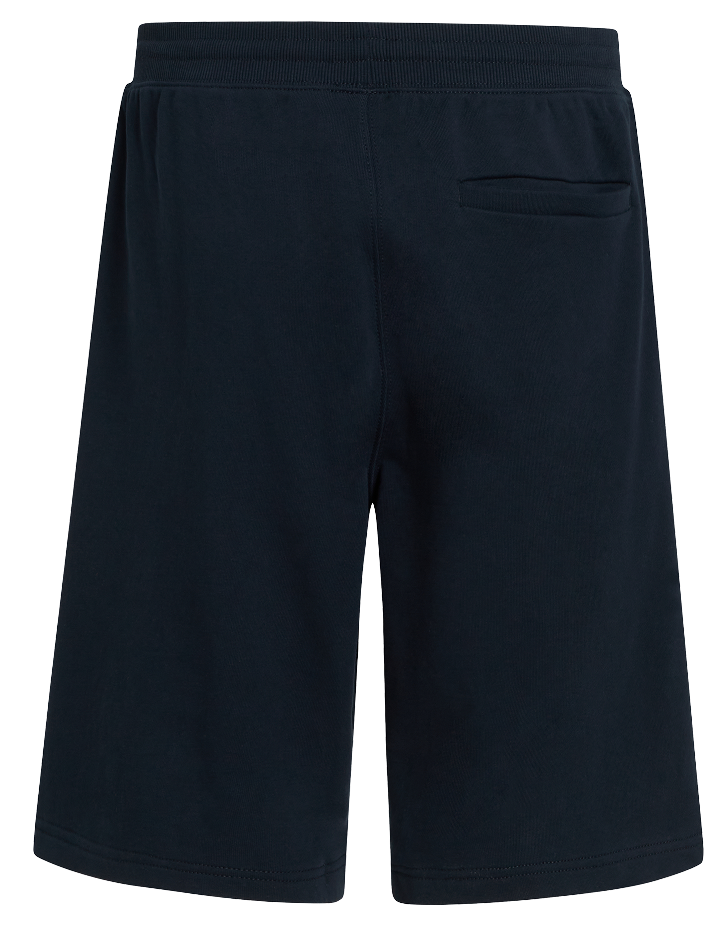 Embroidered cotton jogging shorts Blue