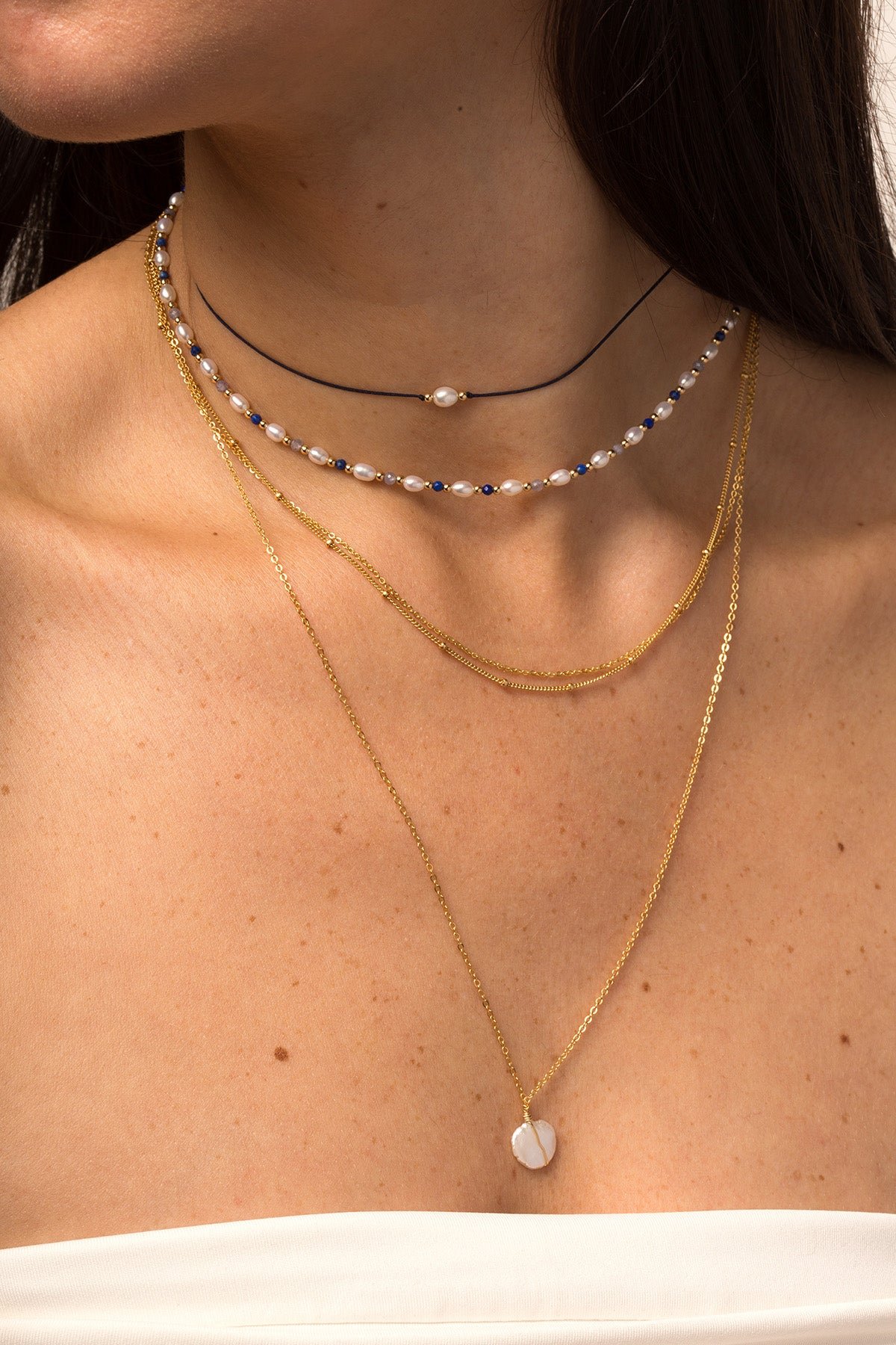 Collier double YAY Doré