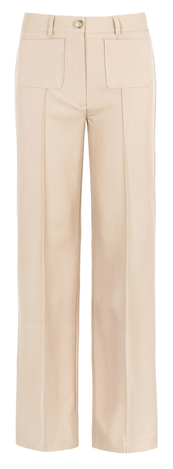 Straight pants with darts AN'GE Beige