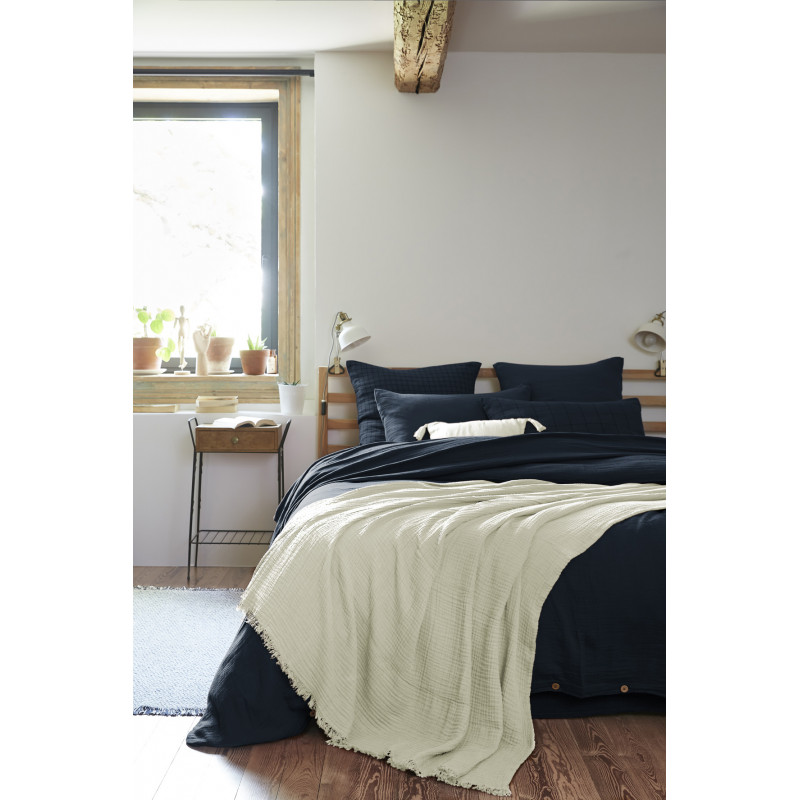 Pure cotton plaid L'EFFET PAPILLON Green