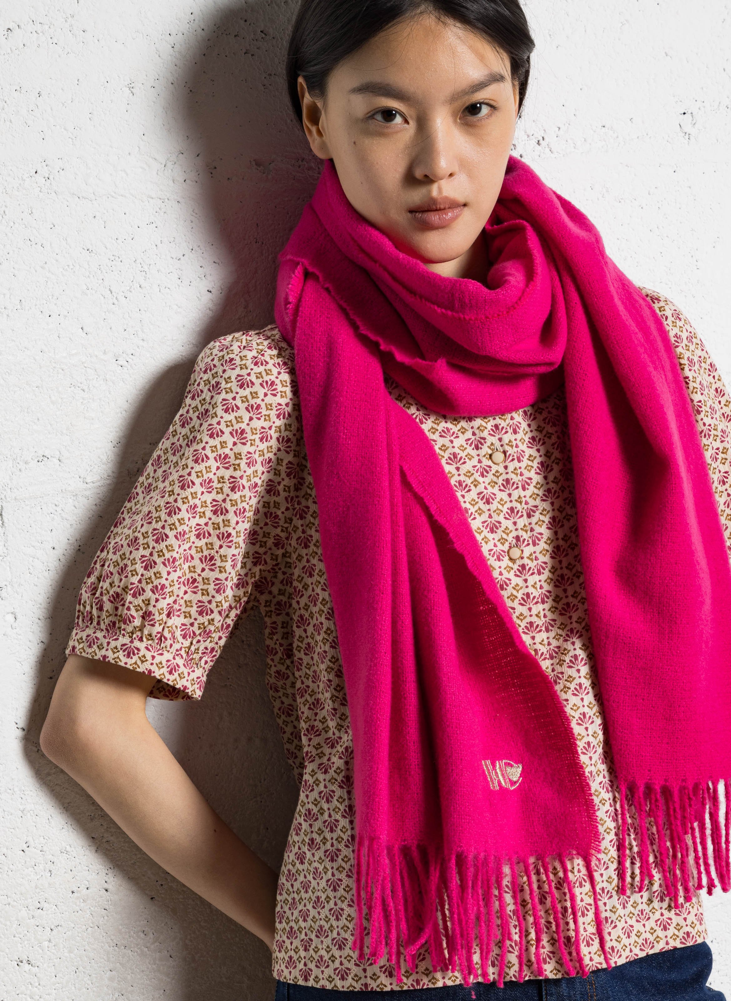 Echarpe avec franges I CODE