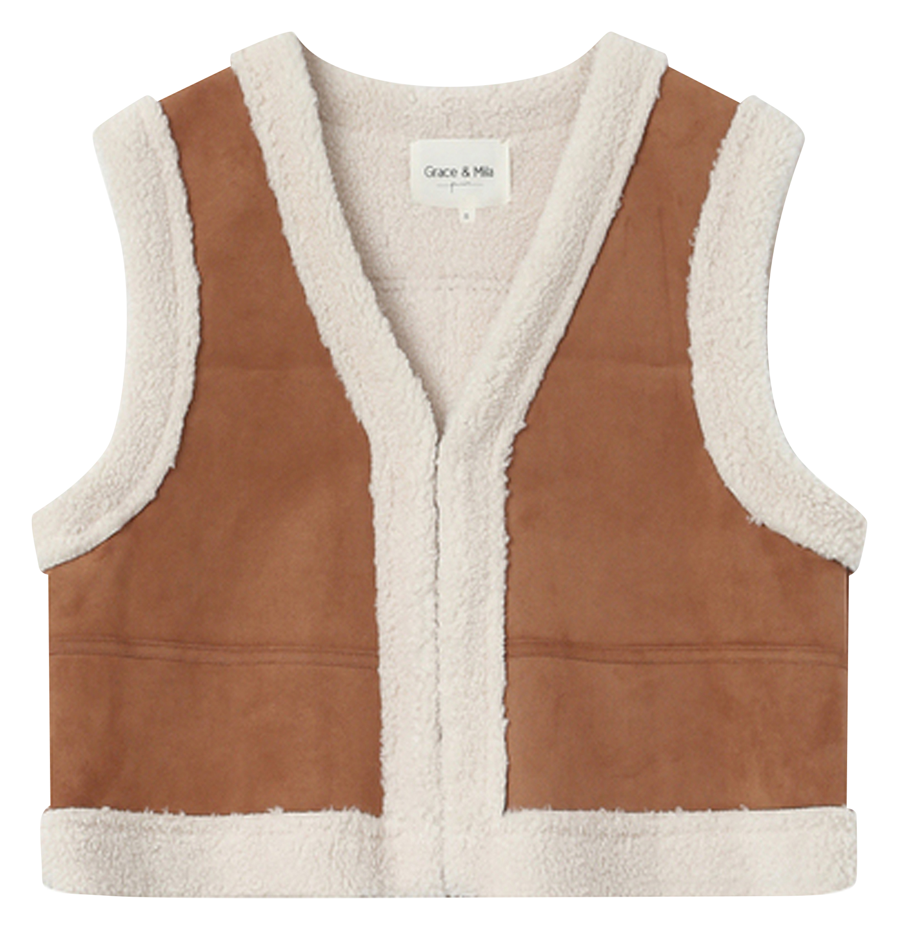 V-neck jacket GRACE ET MILA Brown