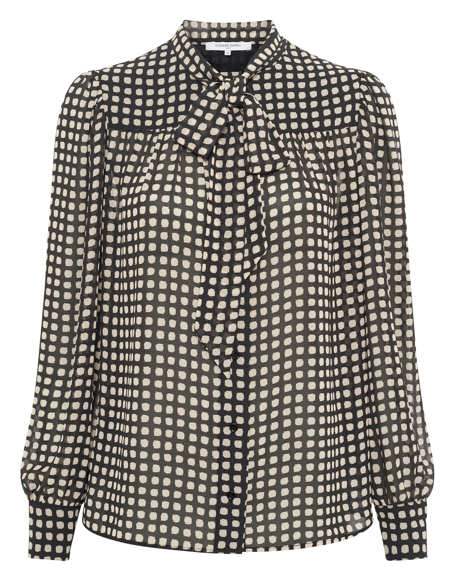 Rechte blouse met print GERARD DAREL Zwart
