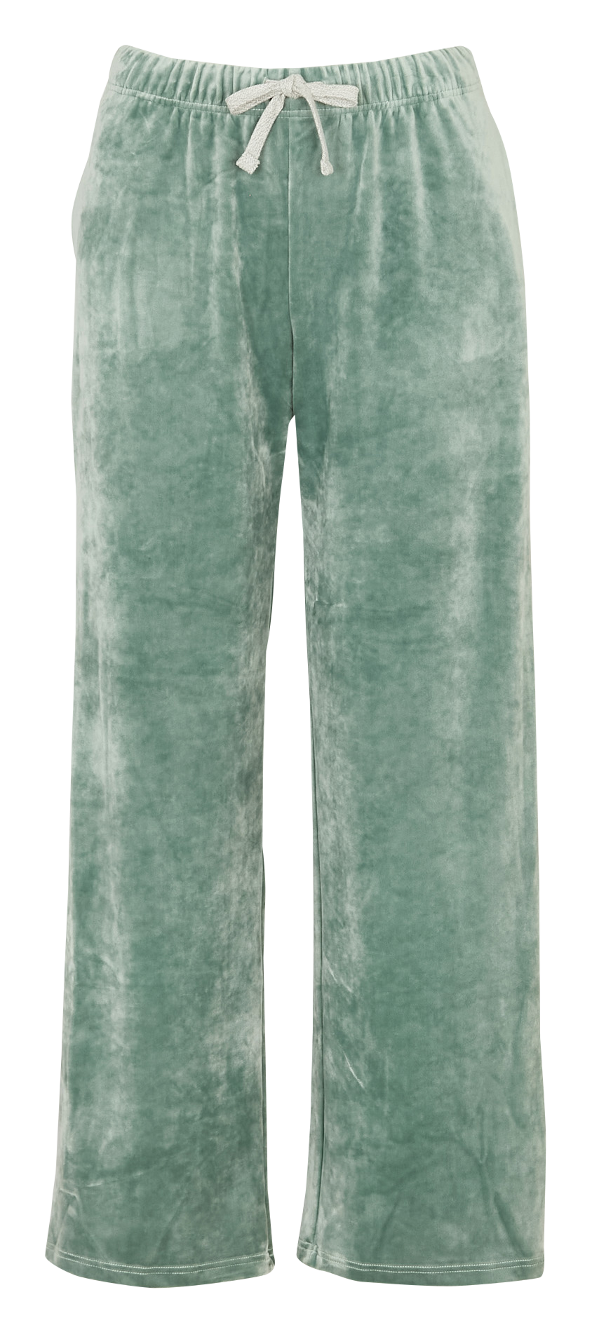 Gerade geschnittene Jogginghose aus Pfirsichhaut BANANA MOON Grun