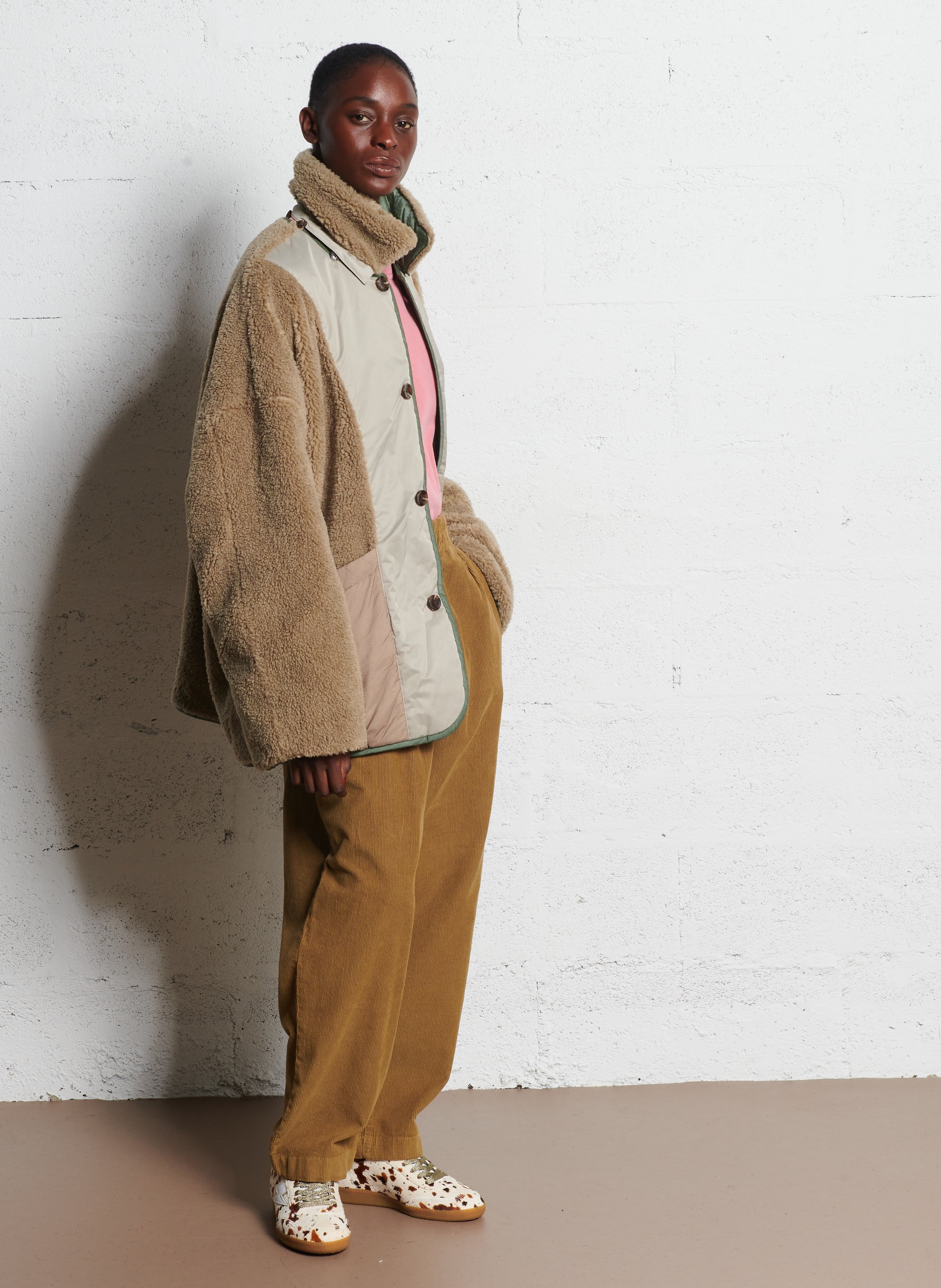 Oversized omkeerbare jas BELLEROSE Groen