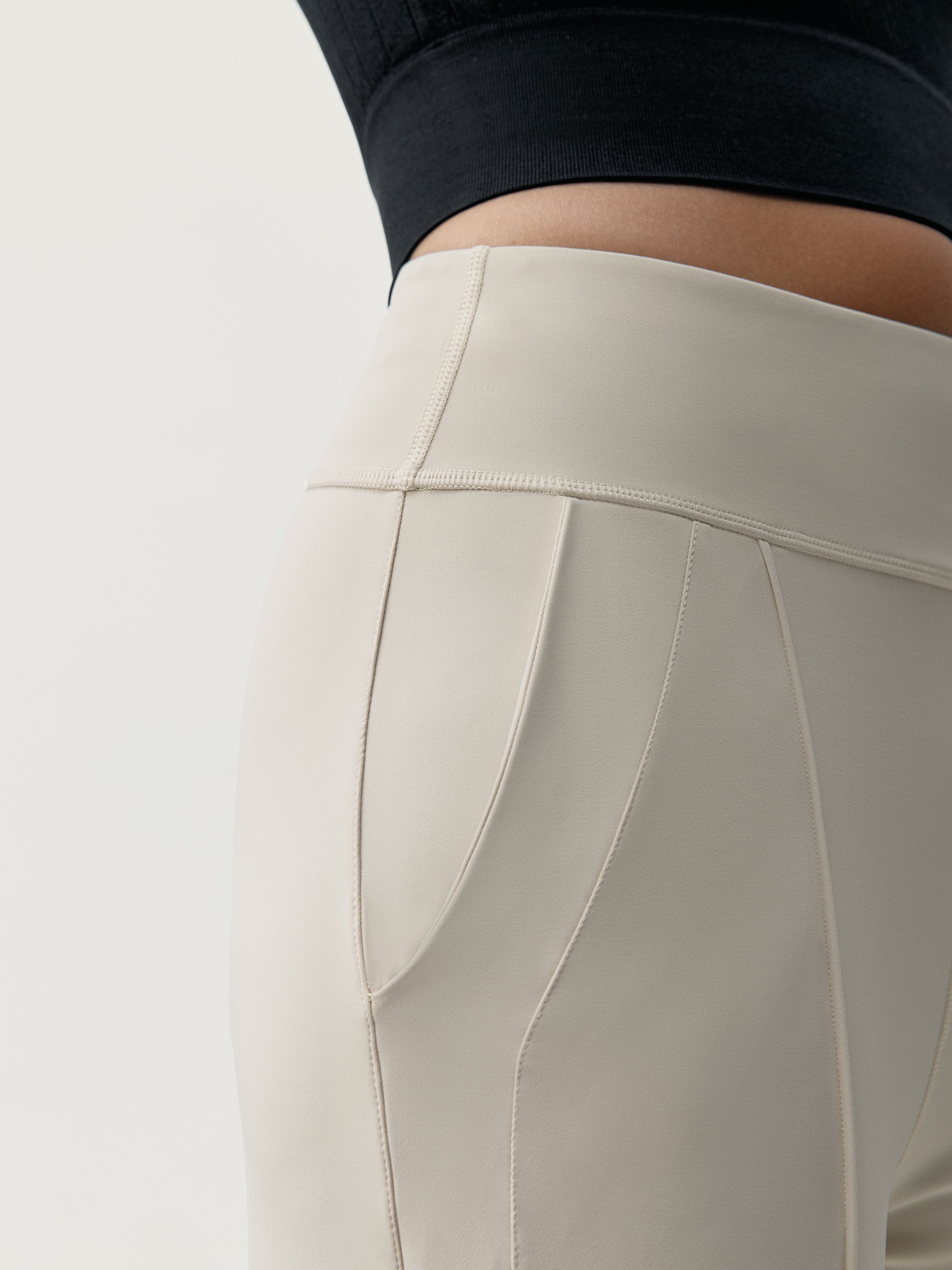 Comfortable straight cut trousers Lua BORN LIVING YOGA White