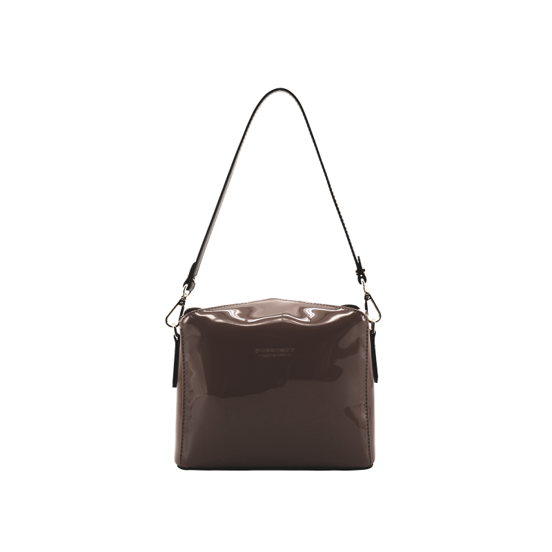 Shoulder bag - synthetic and leather POURCHET Brown
