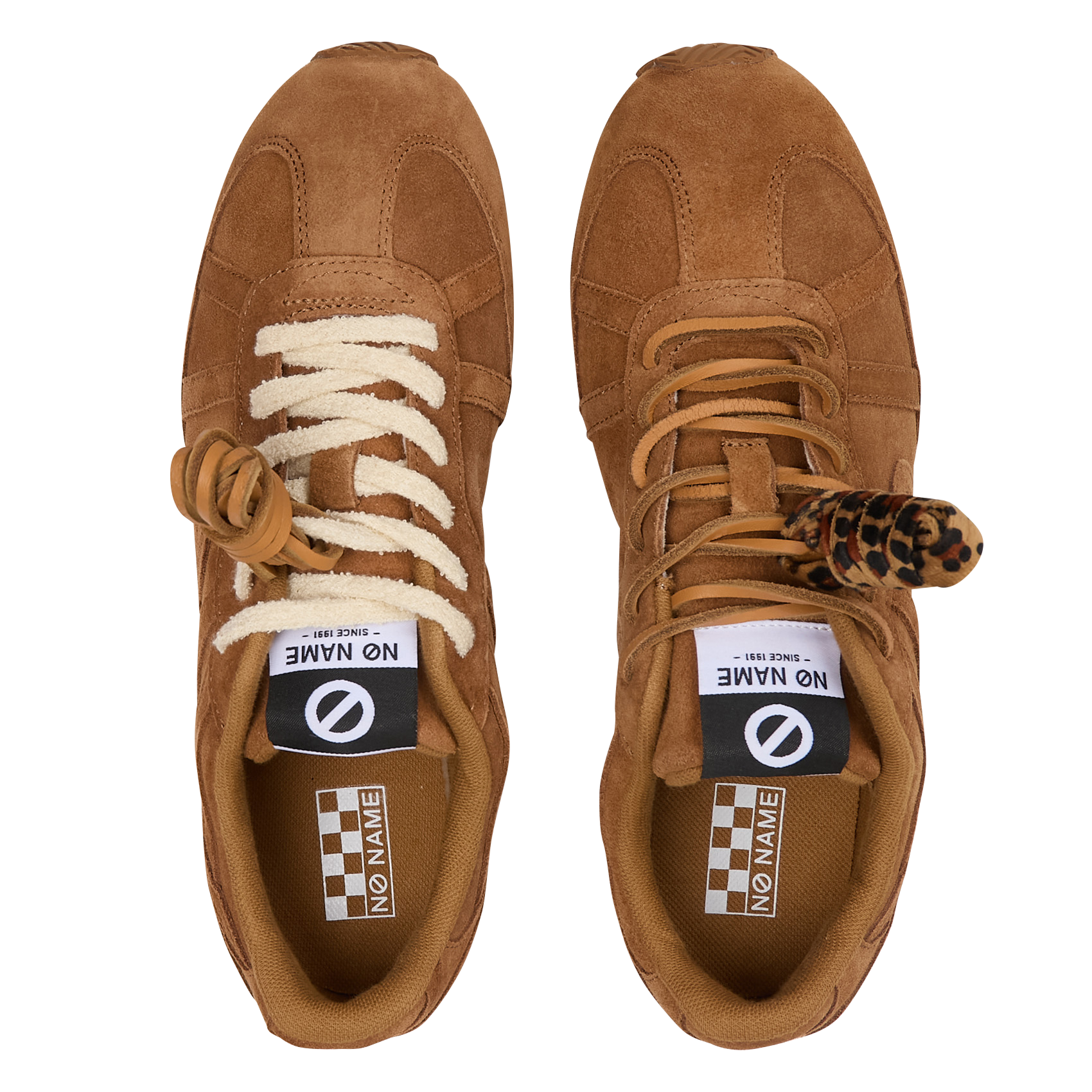 Zapatillas bajas de piel aterciopelada NO NAME Marron