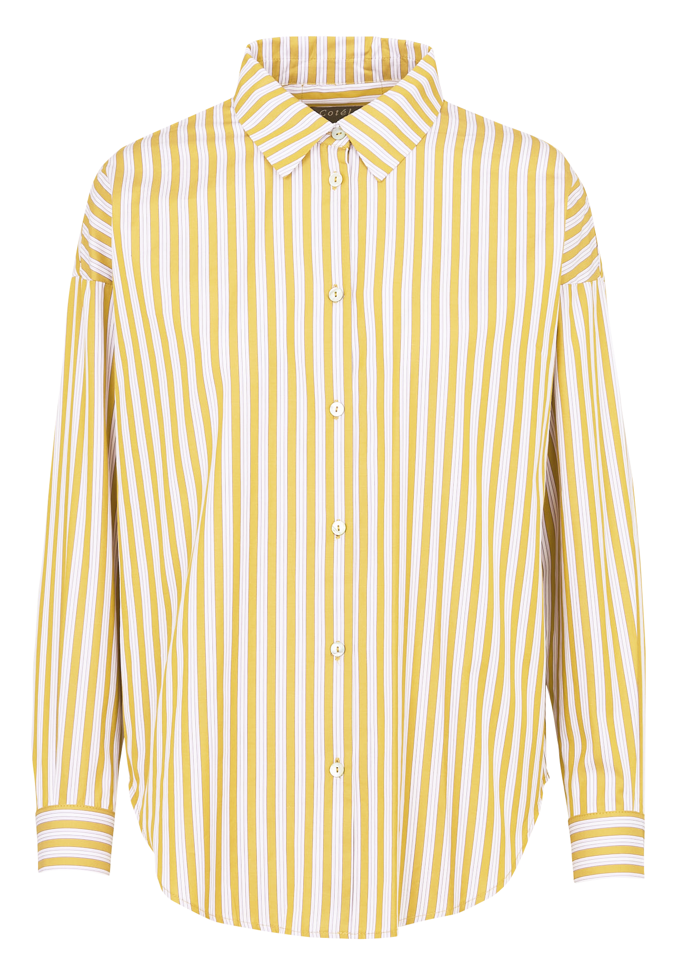 Blouse met klassieke kraag COTELAC Bruin