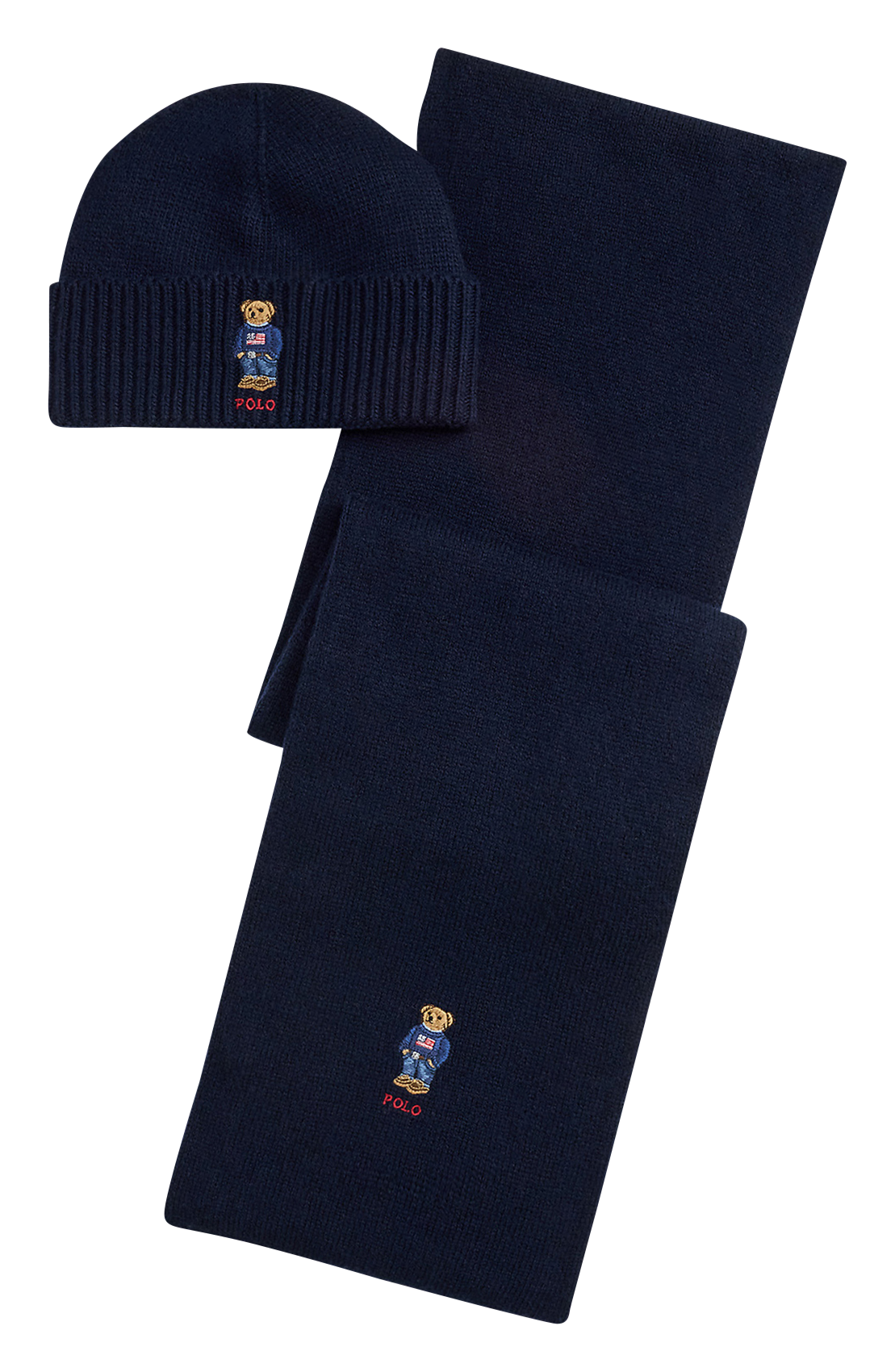 Coffret écharpe et bonnet en laine mélangée POLO RALPH LAUREN