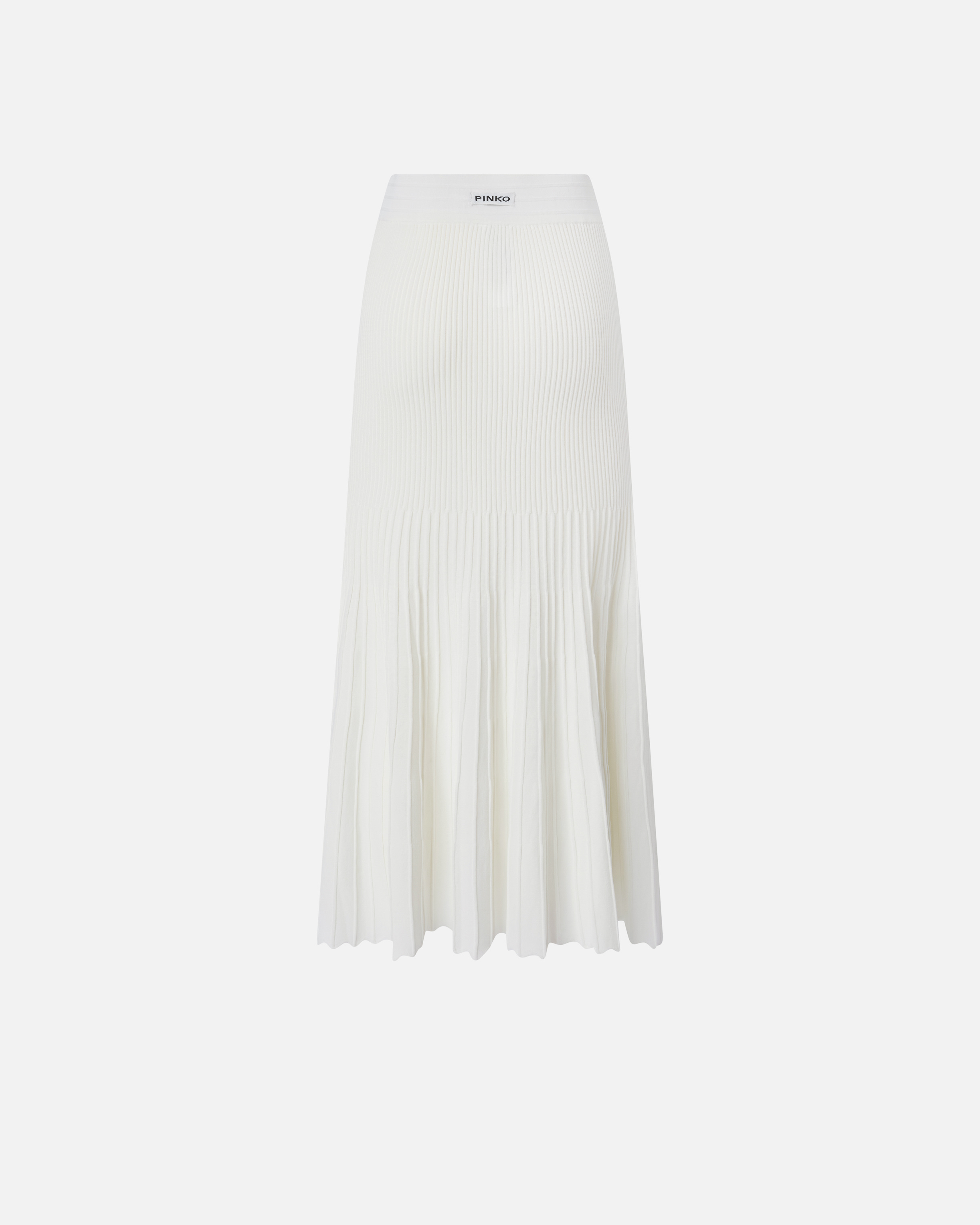 Mid-length pleated skirt PINKO White