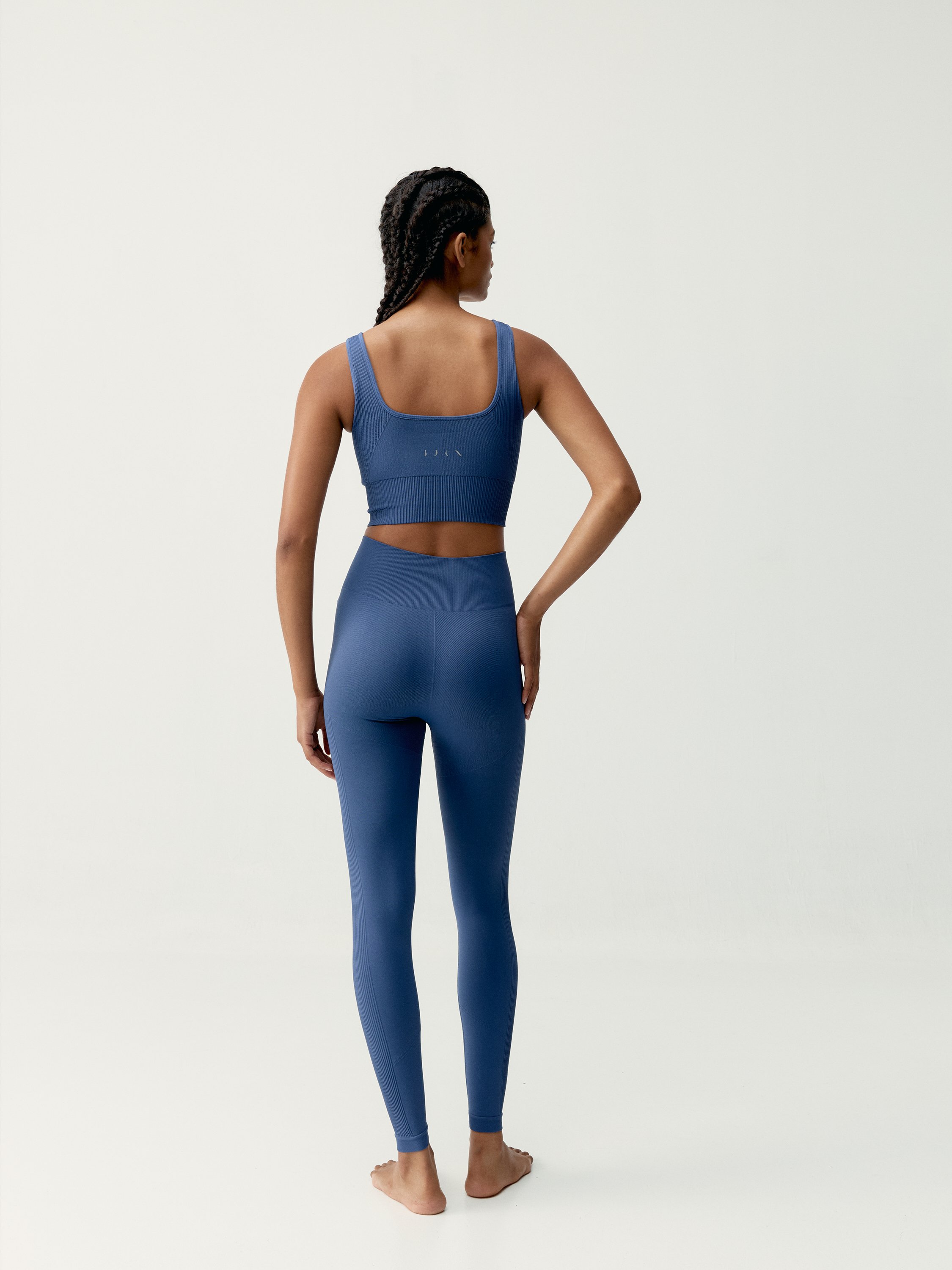 Seamless sports bra with removable padding BORN LIVING YOGA Blue