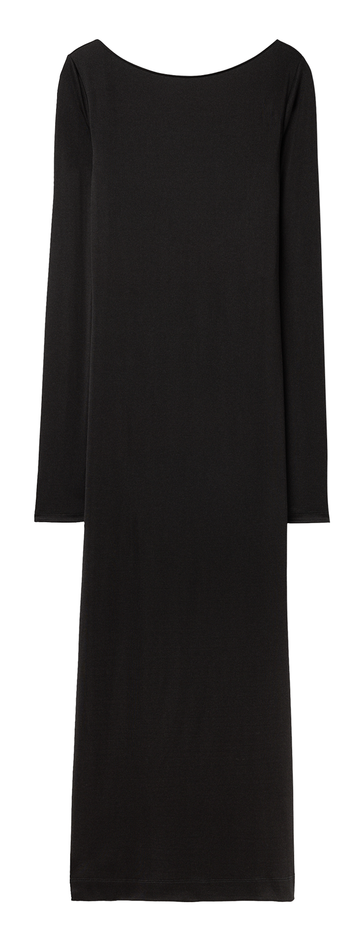 Fitted backless long dress FILIPPA K Black