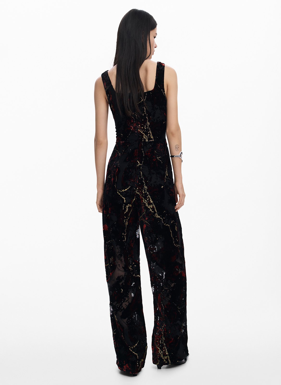 Combinaison droite imprimé DESIGUAL Noir