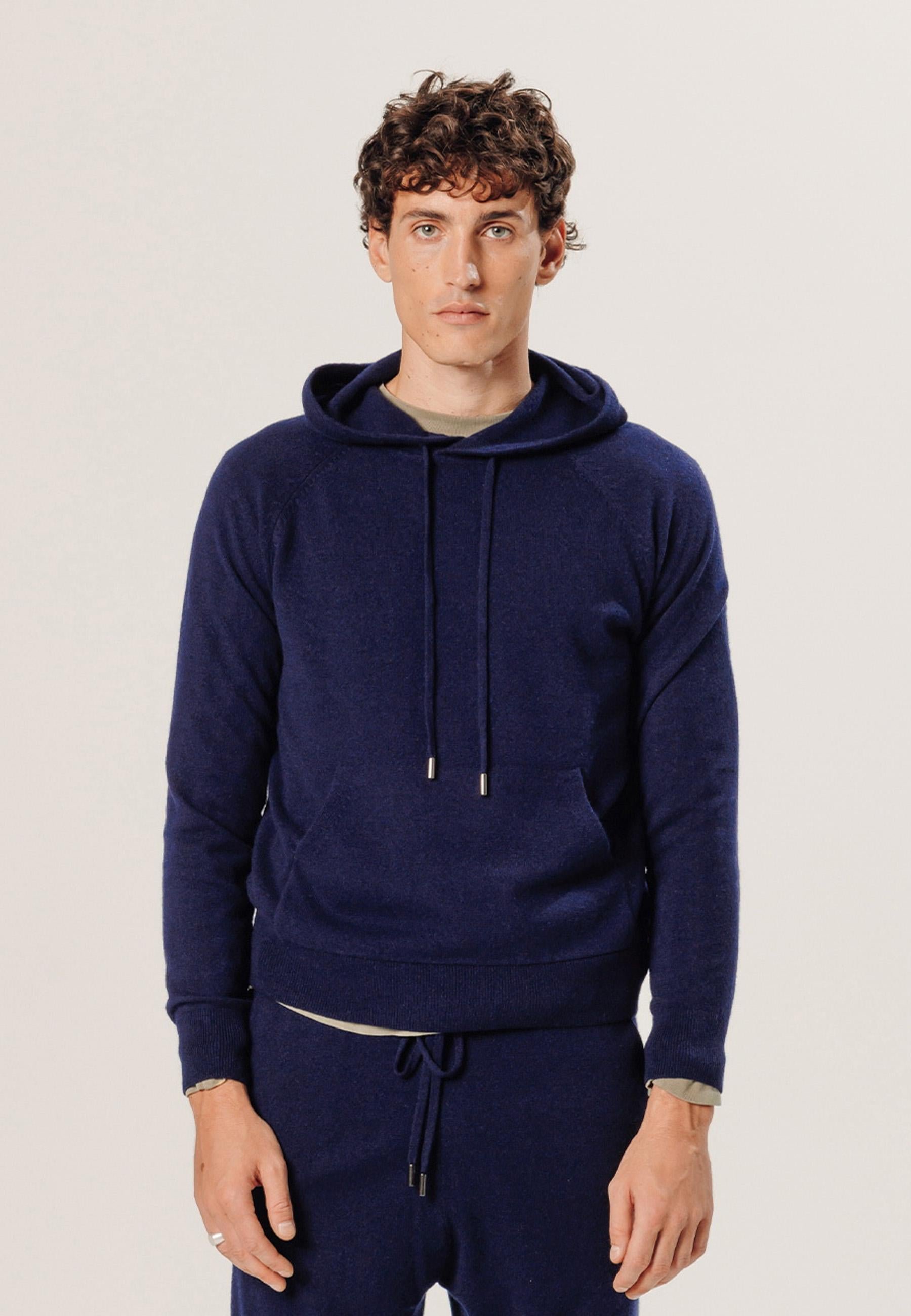 Cashmere hooded sweater RODIER Blue