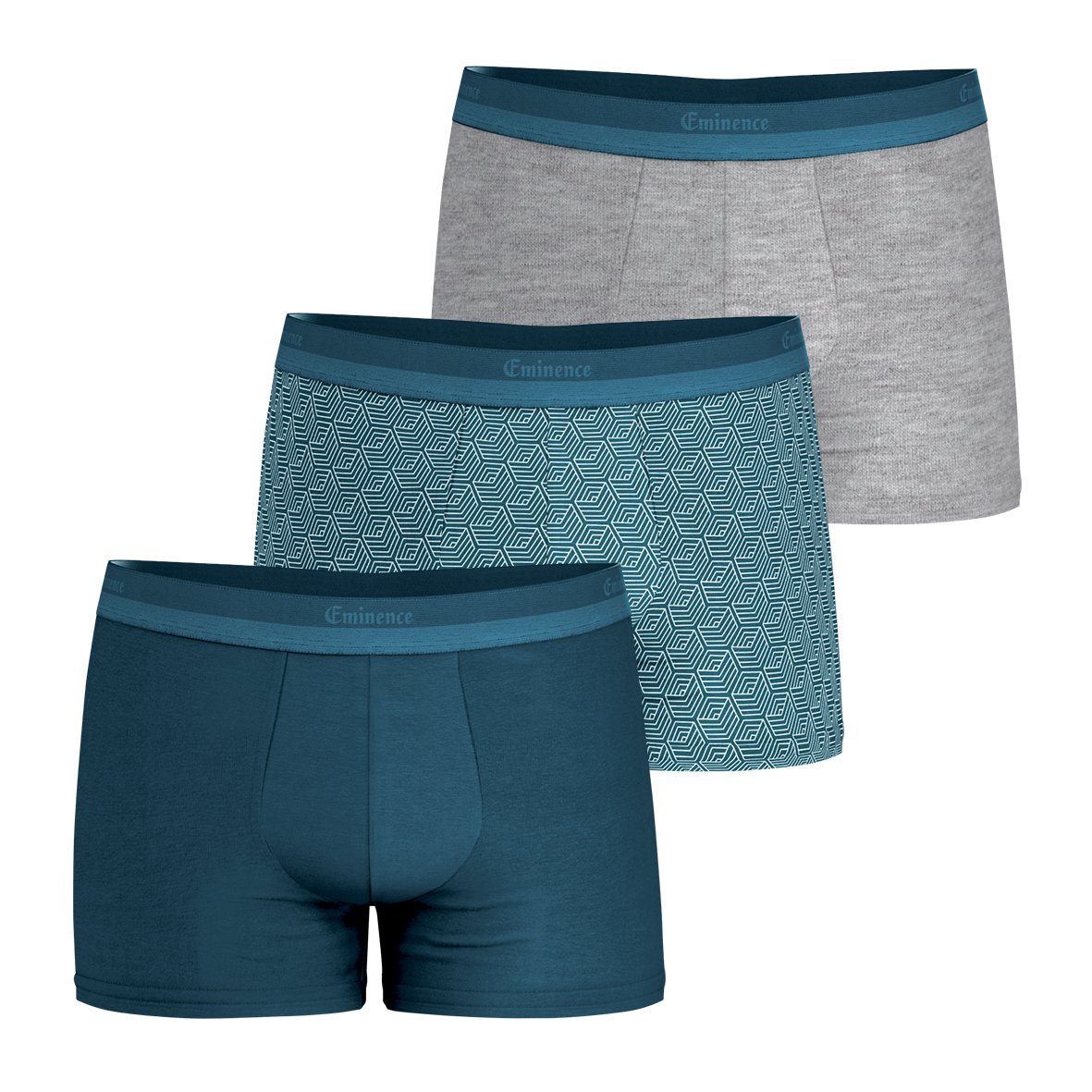 Boxer shorts, pack of 3, business Blue