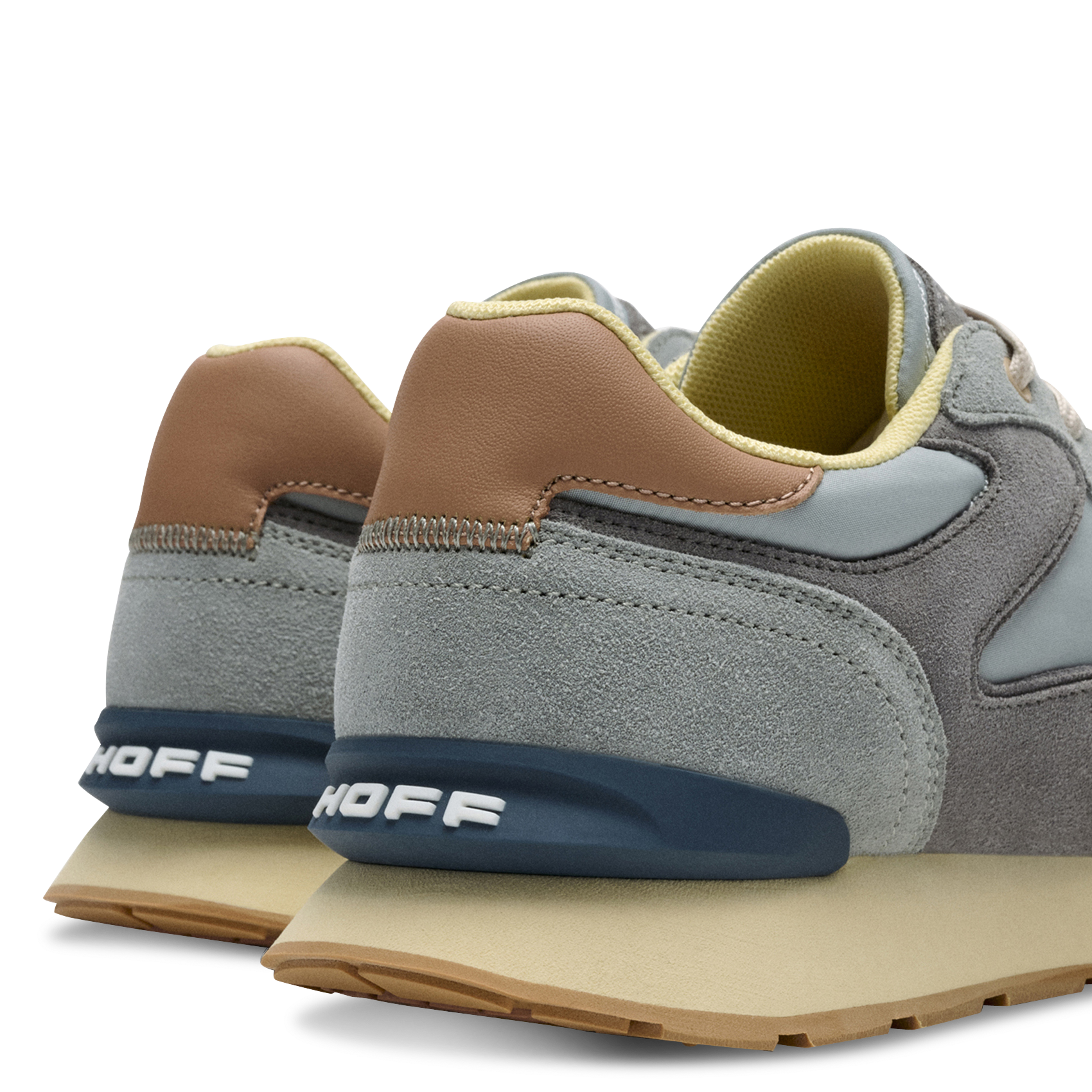 Niedrige Sneaker aus Leder-Mix HOFF Blau