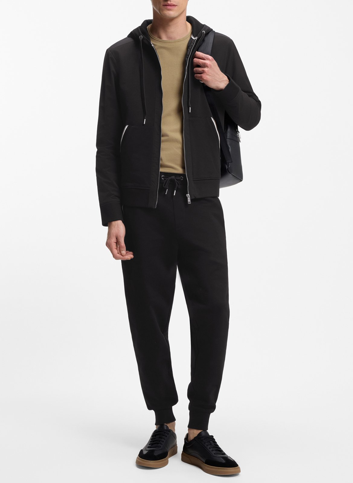 Straight cotton joggers BOSS Black