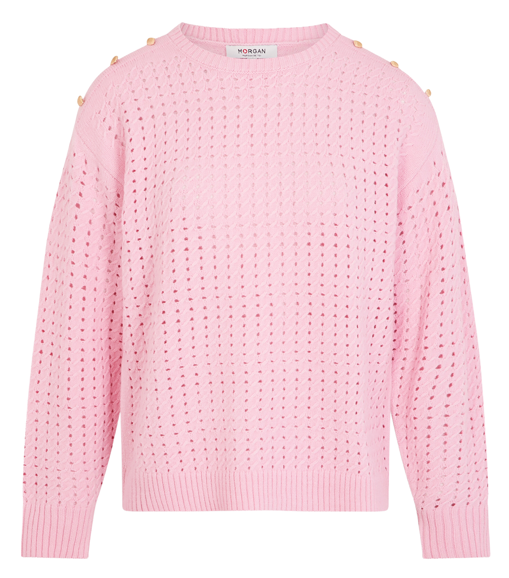 Pull col rond MORGAN Rose