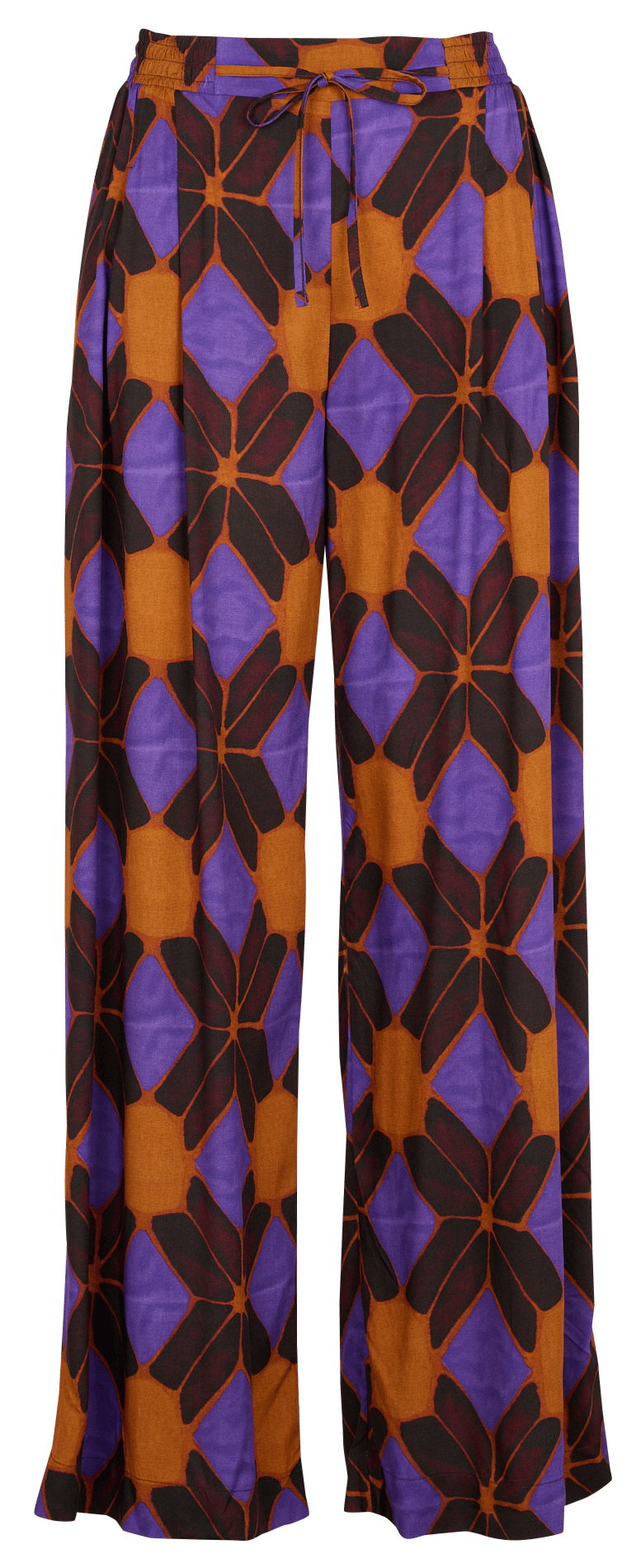 Ethnic print wide-leg pants LA FEE MARABOUTEE Multicolored