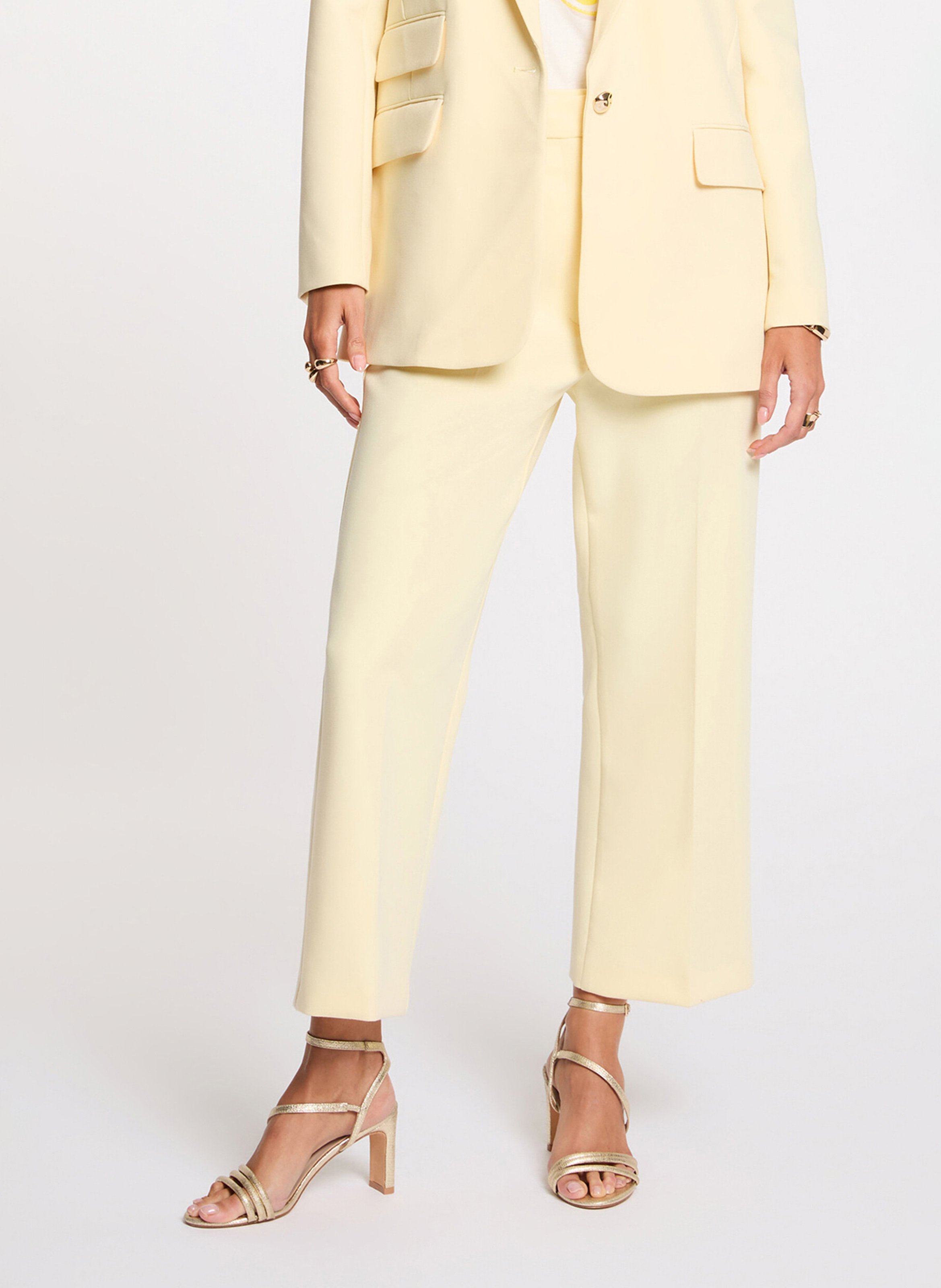 Pantalon de tailleur MORGAN Jaune