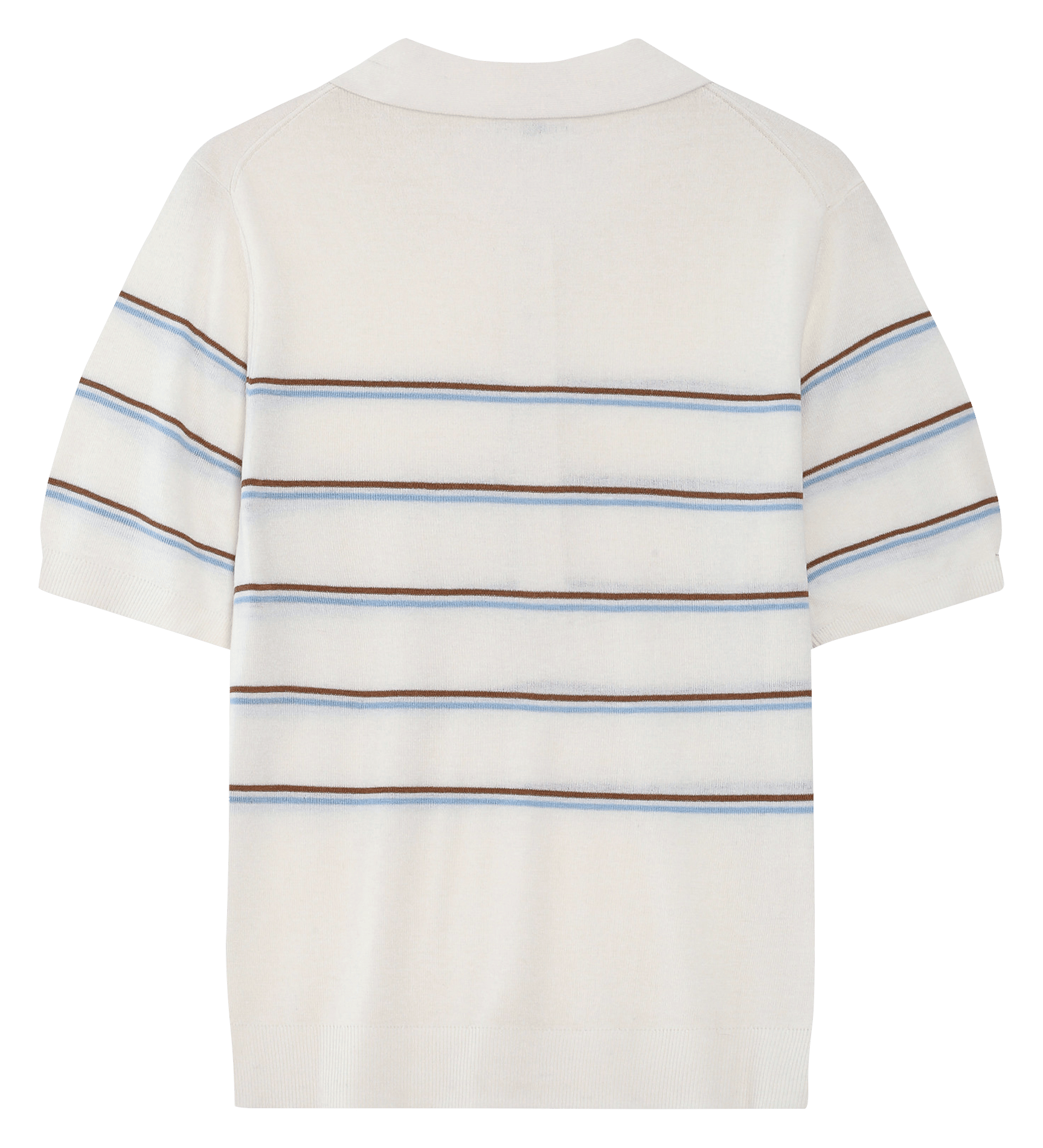 Polo à rayures Blanc