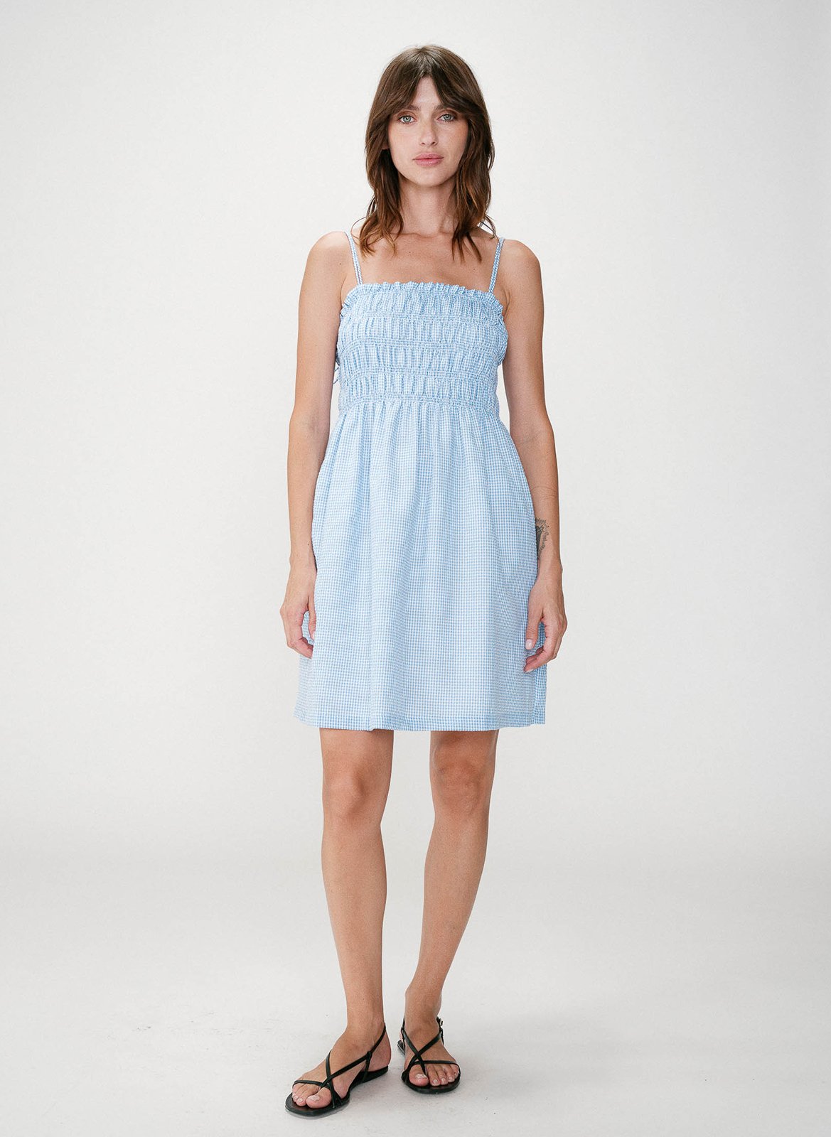 Short square-neck dress GRACE ET MILA
