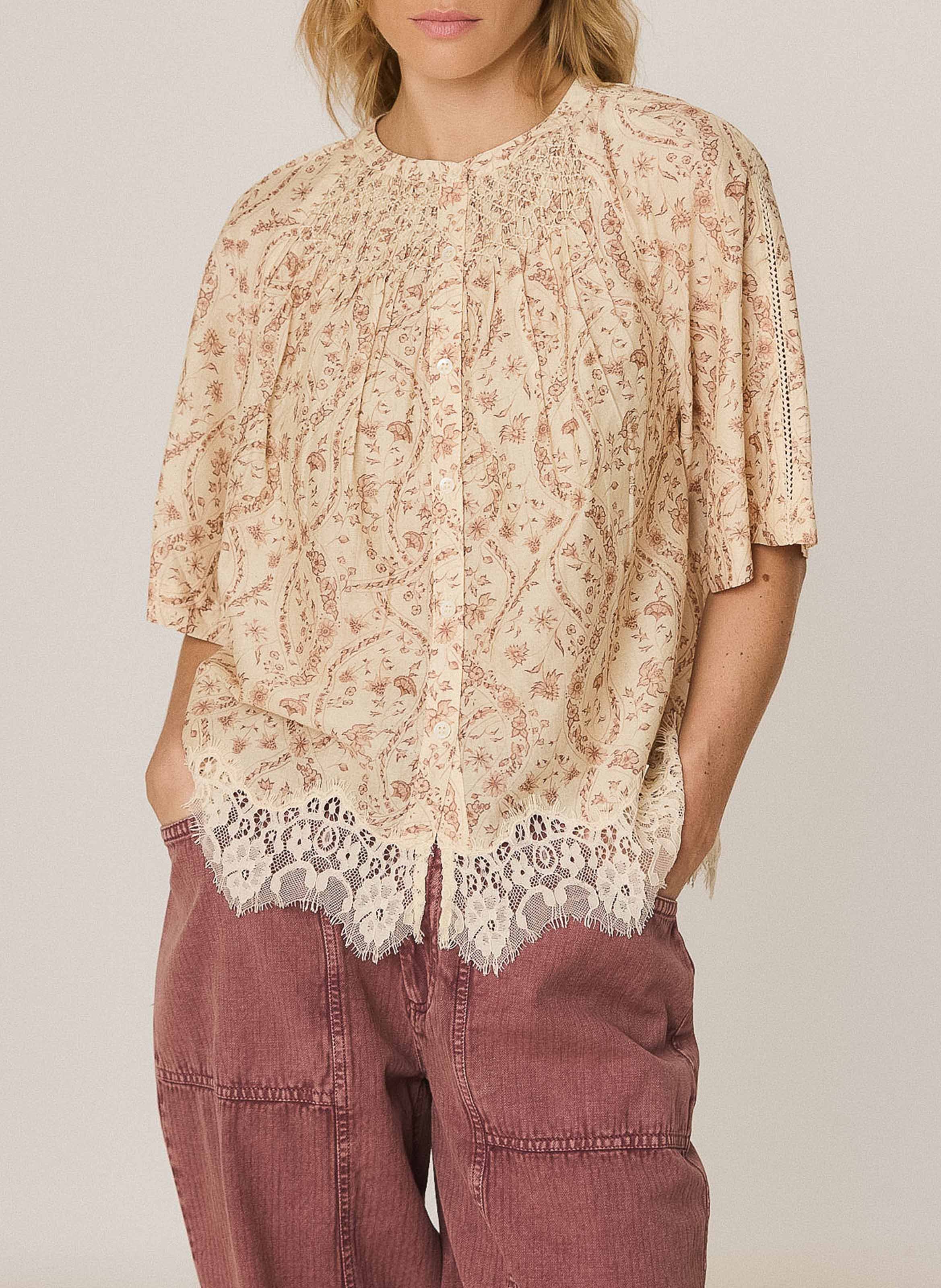 Oversized shirt in cotton and silk INDI & COLD
