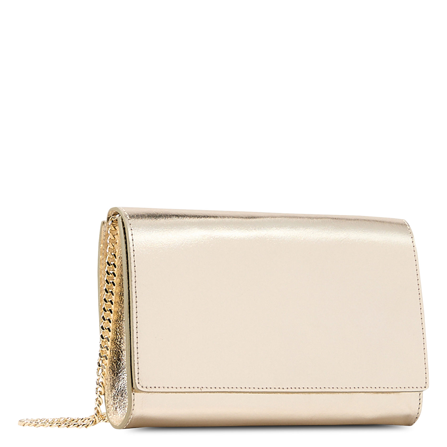 Leren clutch SAISON 1865 Goudkleurig