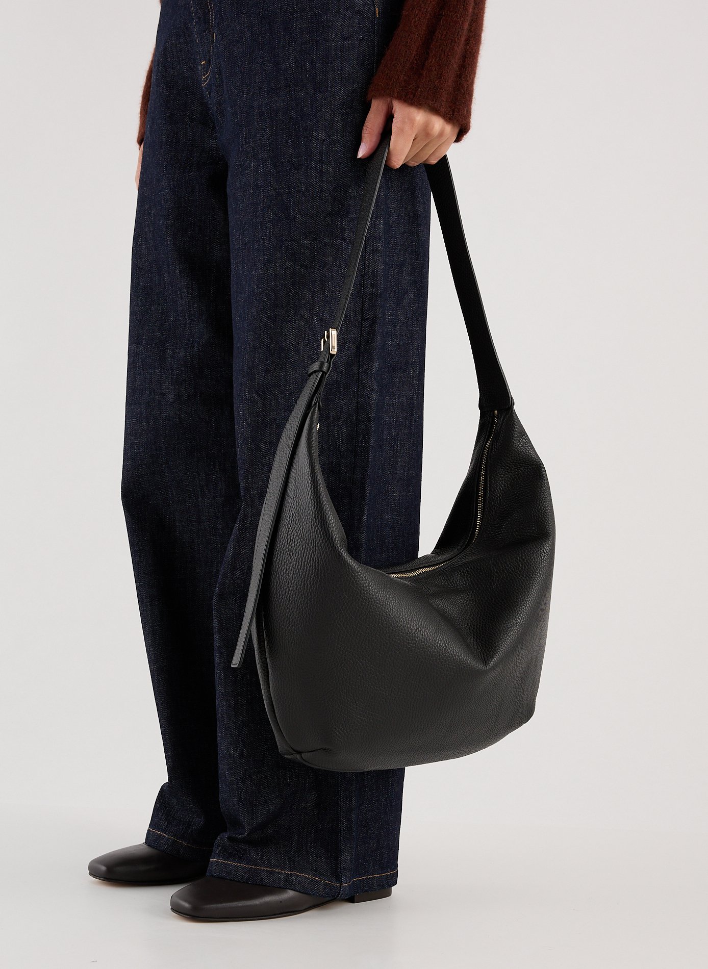 Ganane leather handbag SAISON 1865 Black