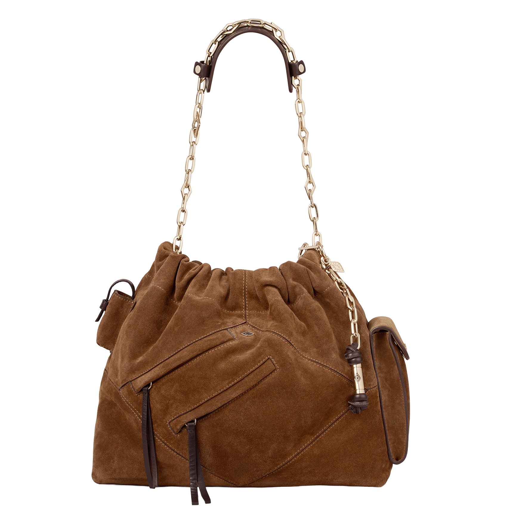 Leather shoulder bag BA&SH
