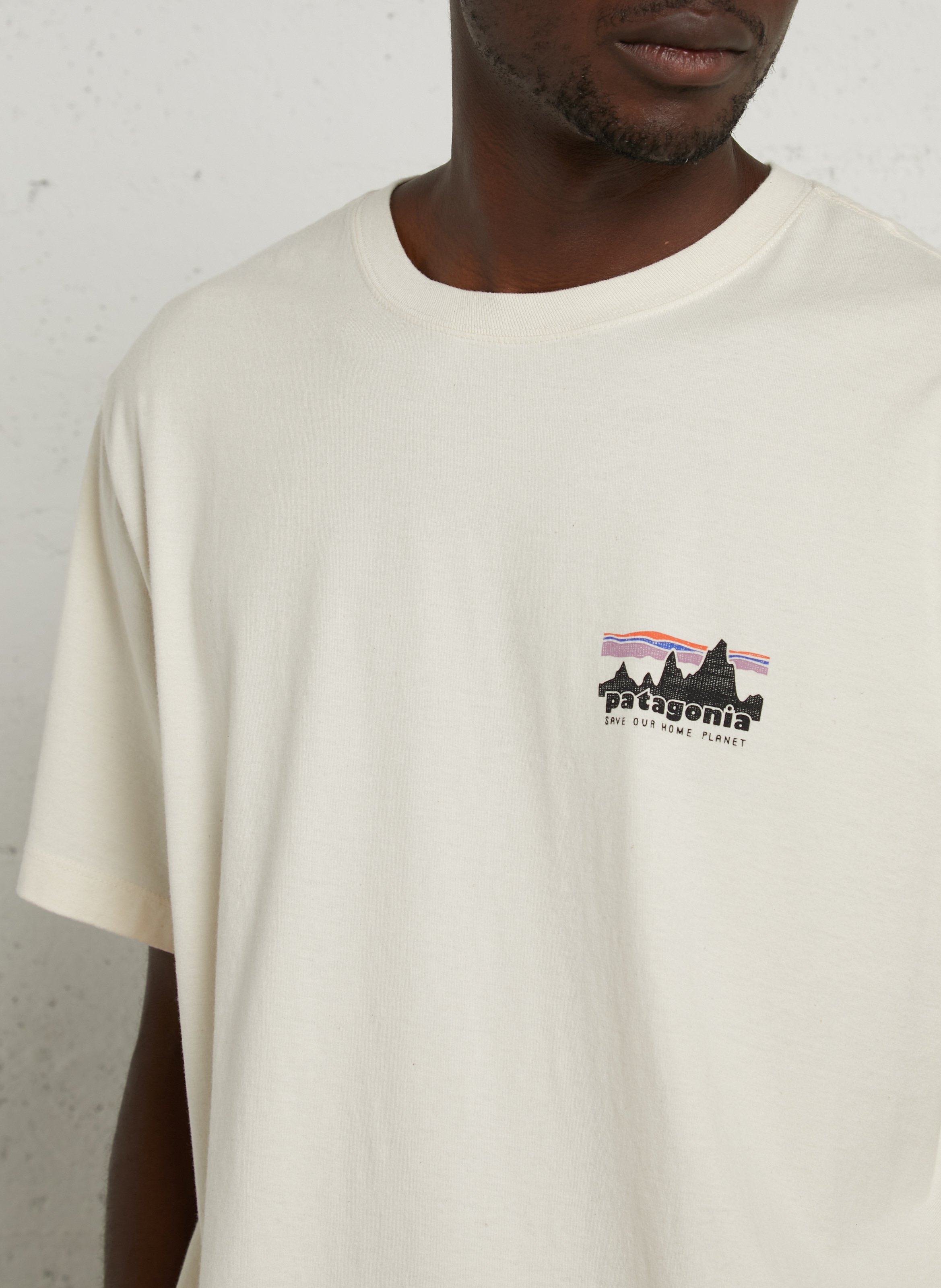 Gerade geschnittenes T-Shirt aus Bio-Baumwolle PATAGONIA Beige