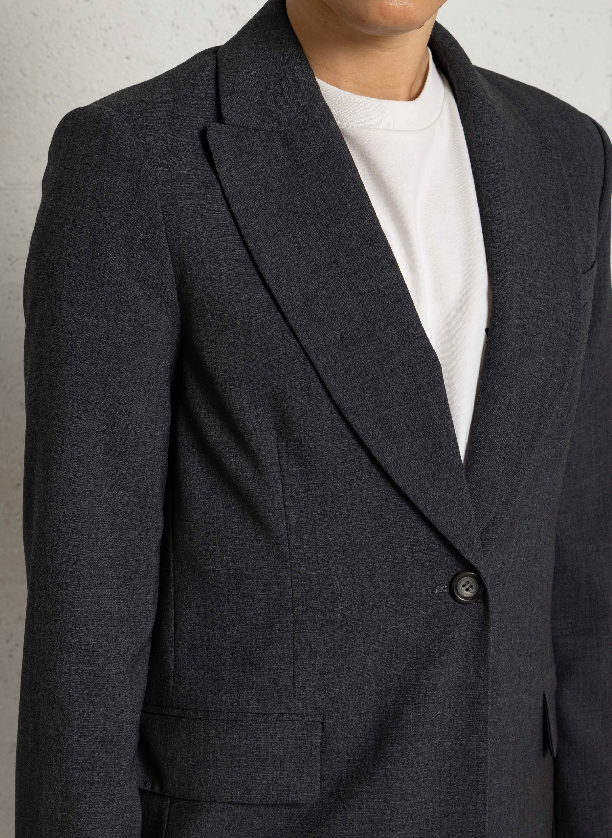 Straight tailored jacket LIU JO Grey