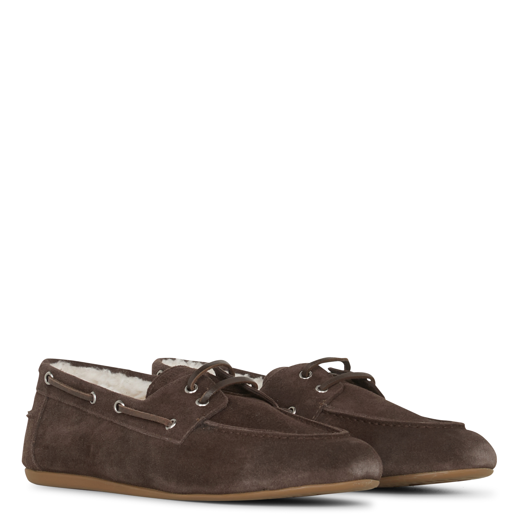 Chaussures bateau en cuir JB MARTIN Marron