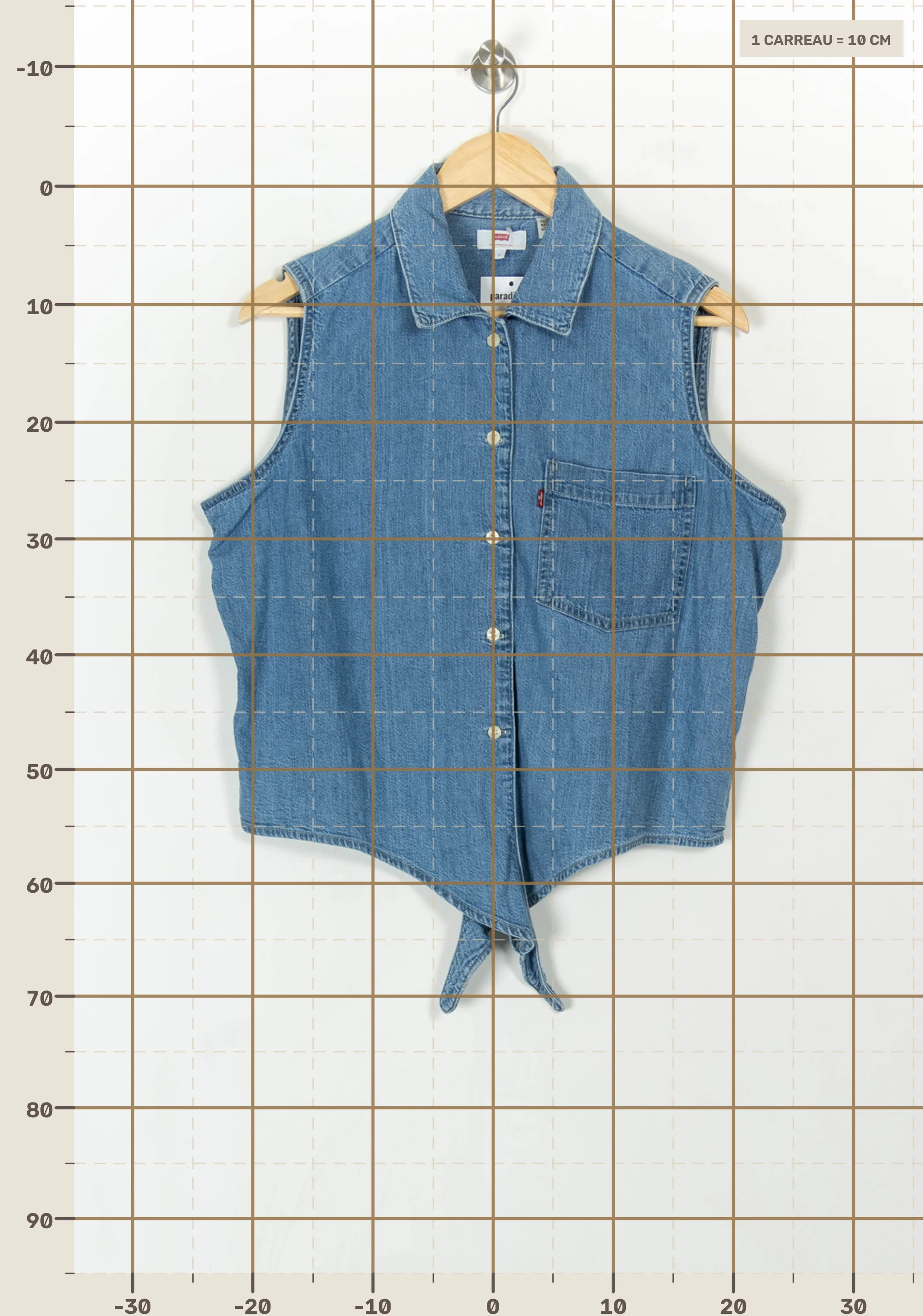 Top & tank top LEVI'S - Seconde main Blue