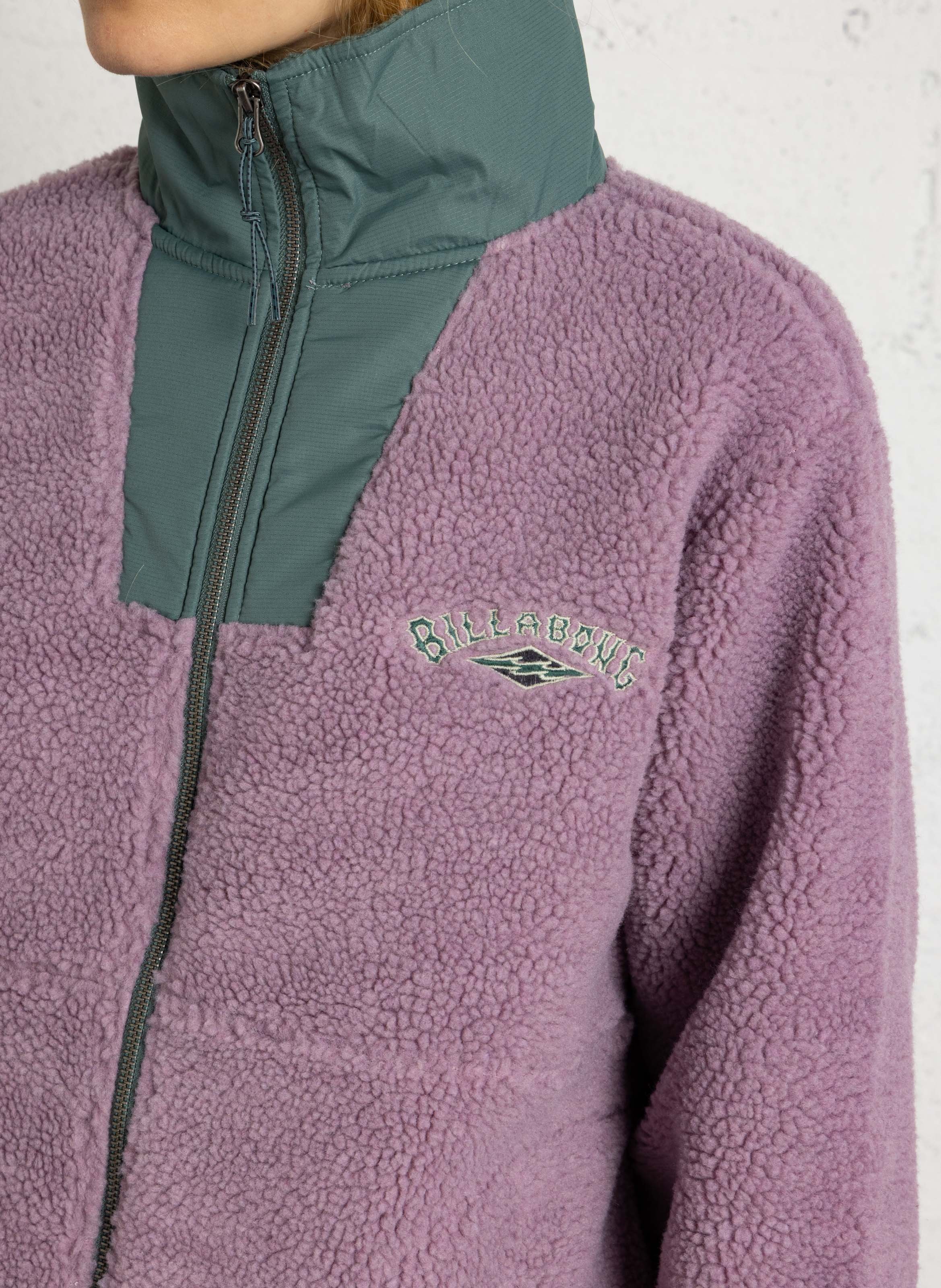 Polaire zippée en sherpa BILLABONG Rose