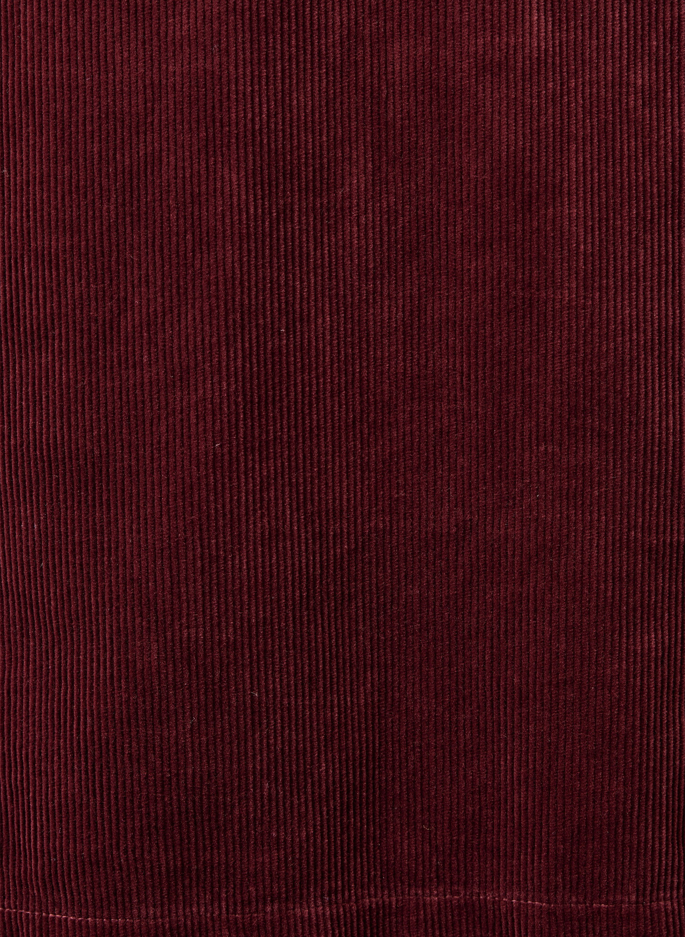 Kurzes, ausgestelltes Kleid mit Henley-Ausschnitt LA FEE MARABOUTEE Rot