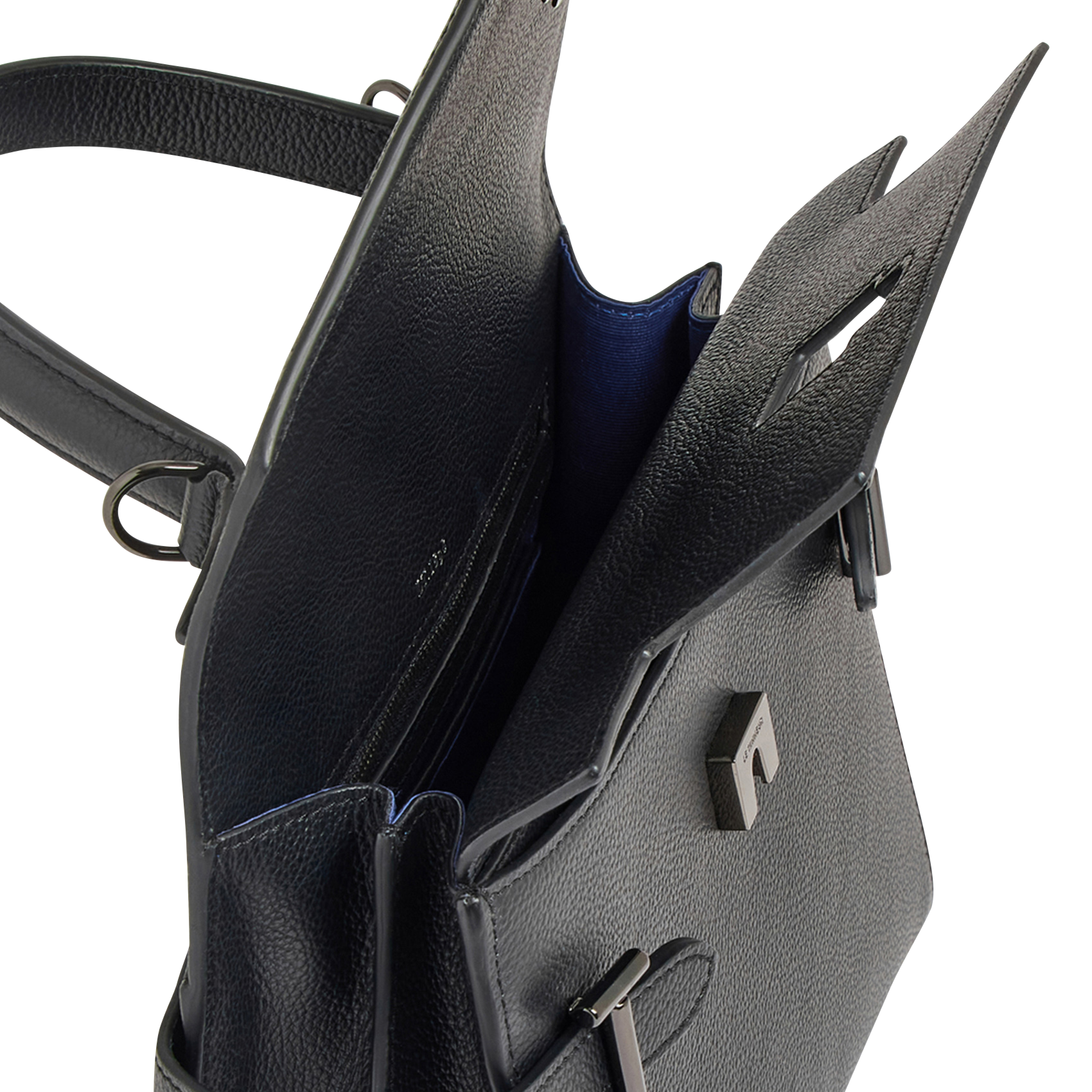 Lederhandtasche Schwarz