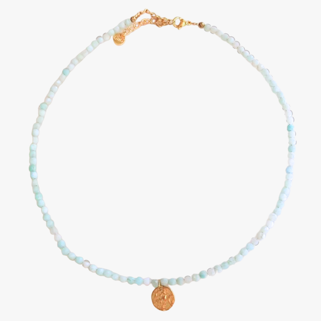 Amazonite necklace GINANDGER Blue