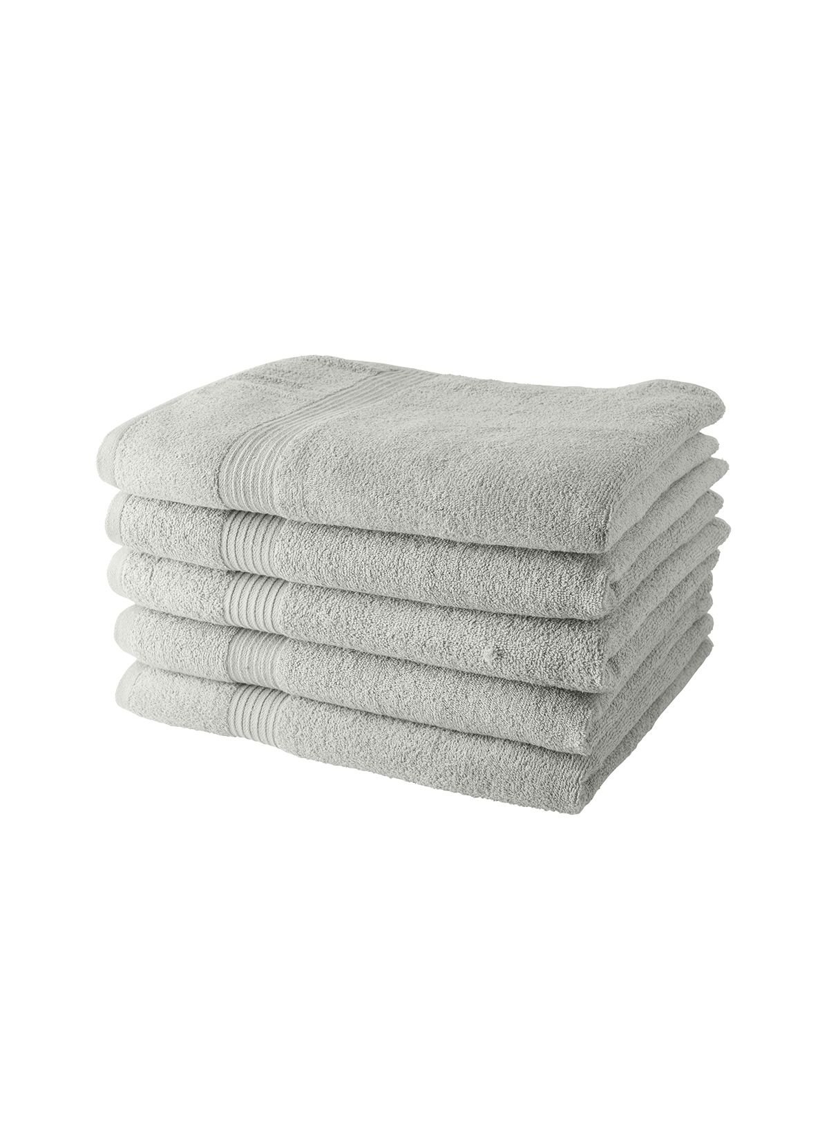 Set of 5 cotton bath towels TODAY LINGE DE MAISON White