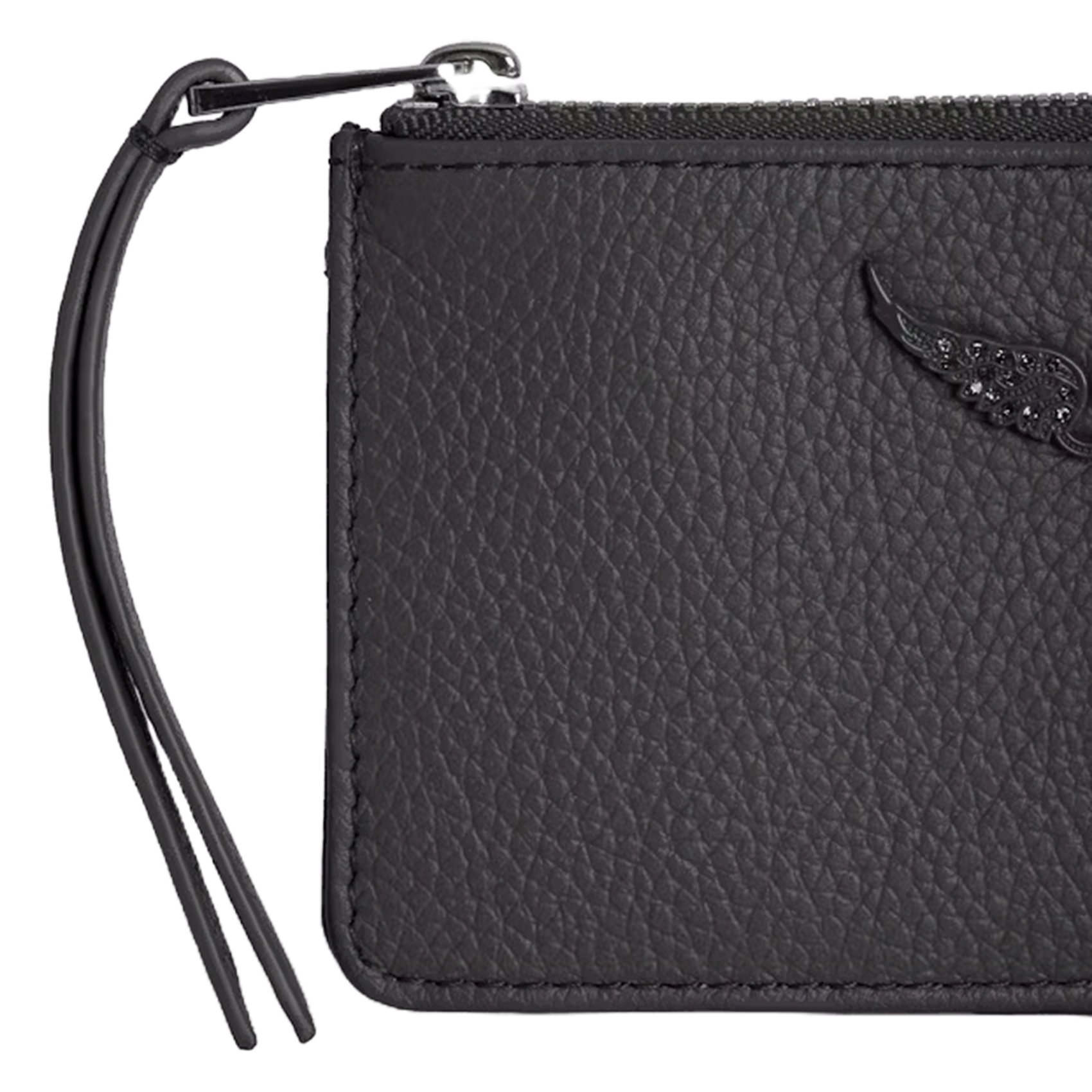 Porte-cartes en cuir ZADIG&VOLTAIRE Gris