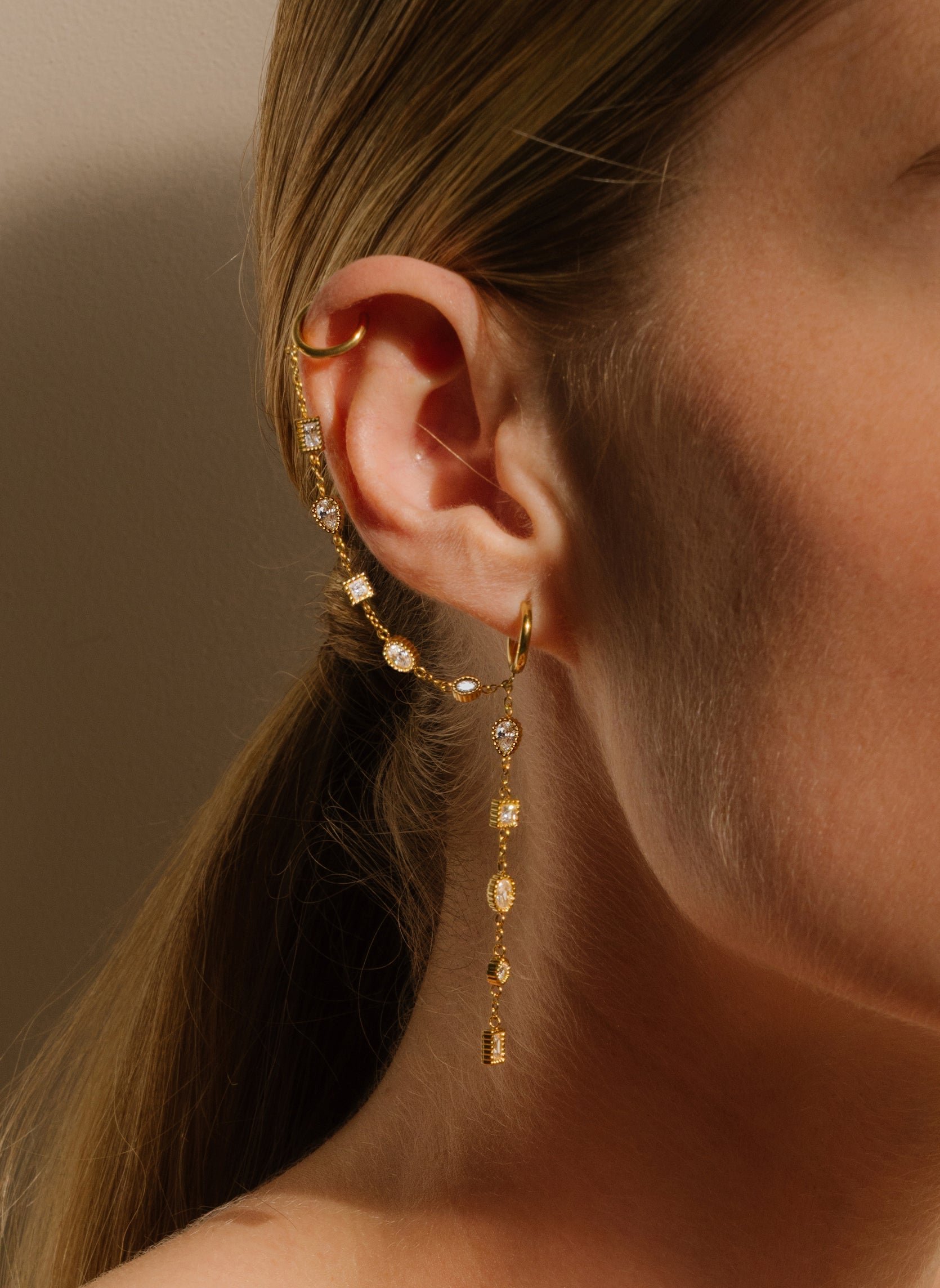 Starry asha dangling earring AEC Paris Golden