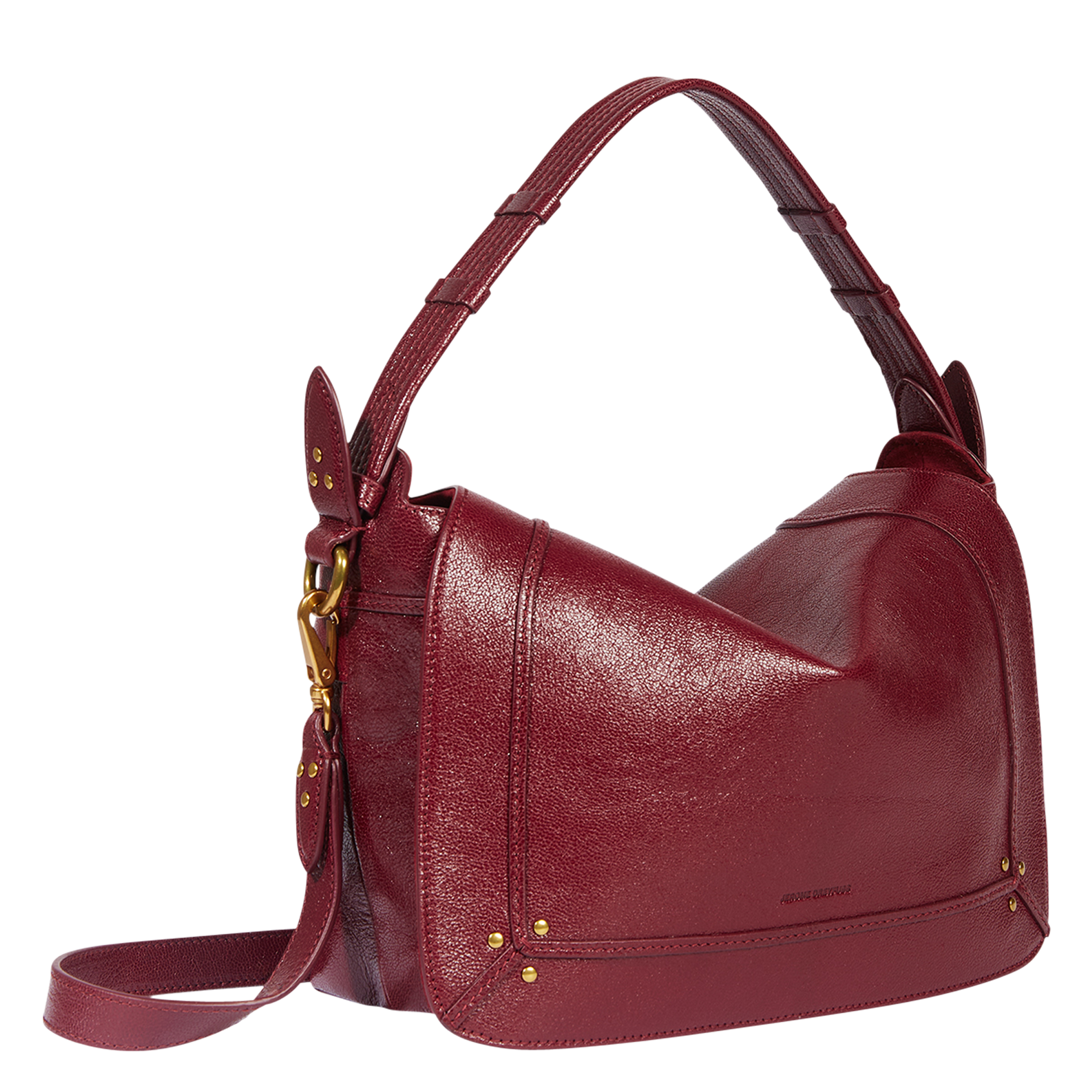 Leather flap shoulder bag JEROME DREYFUSS Red