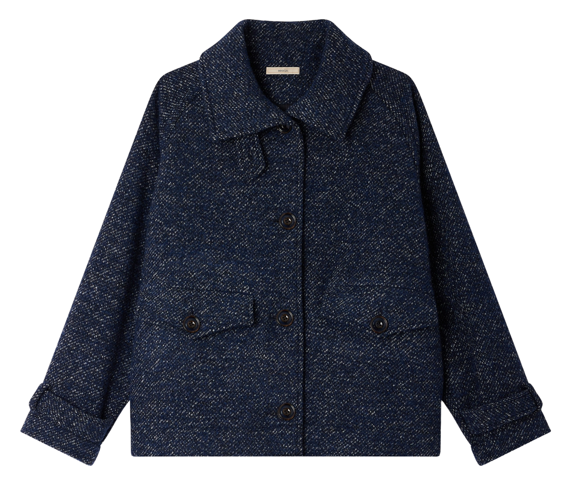 Veste oversize col montant SESSUN Bleu