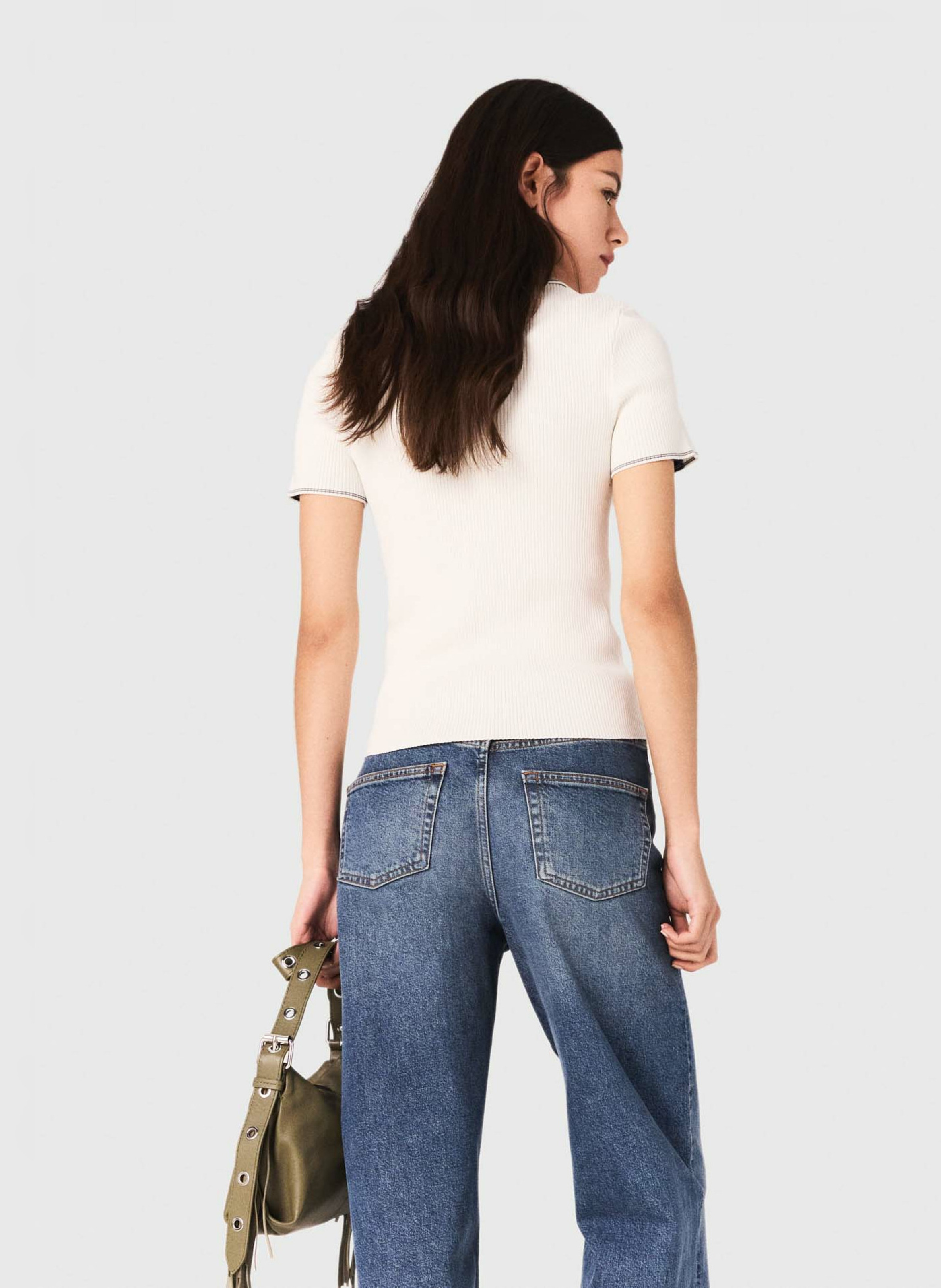 Sjaal van fantasietricot - Aly MAJE Beige