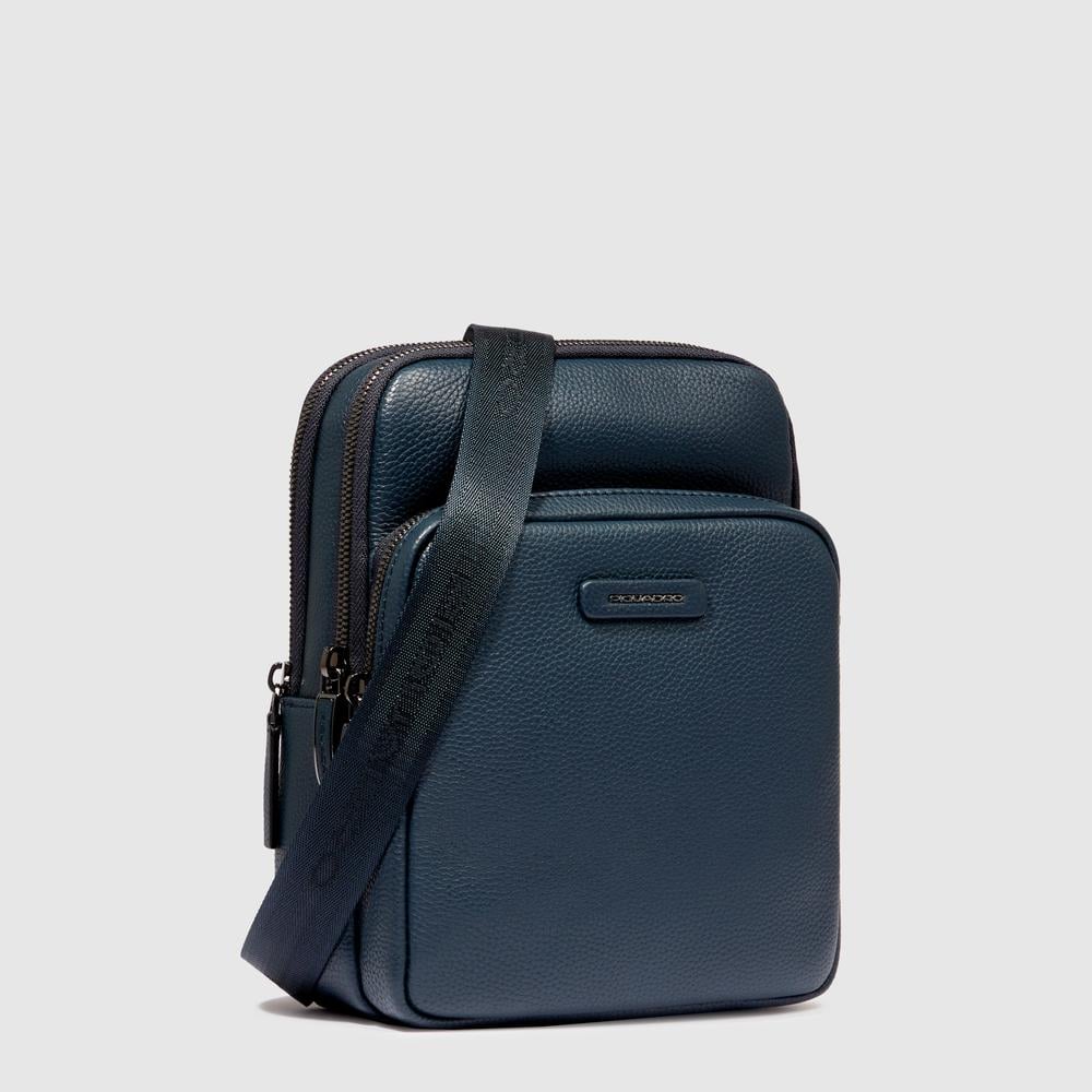 Men's crossbody bag for iPad® mini PIQUADRO Blue