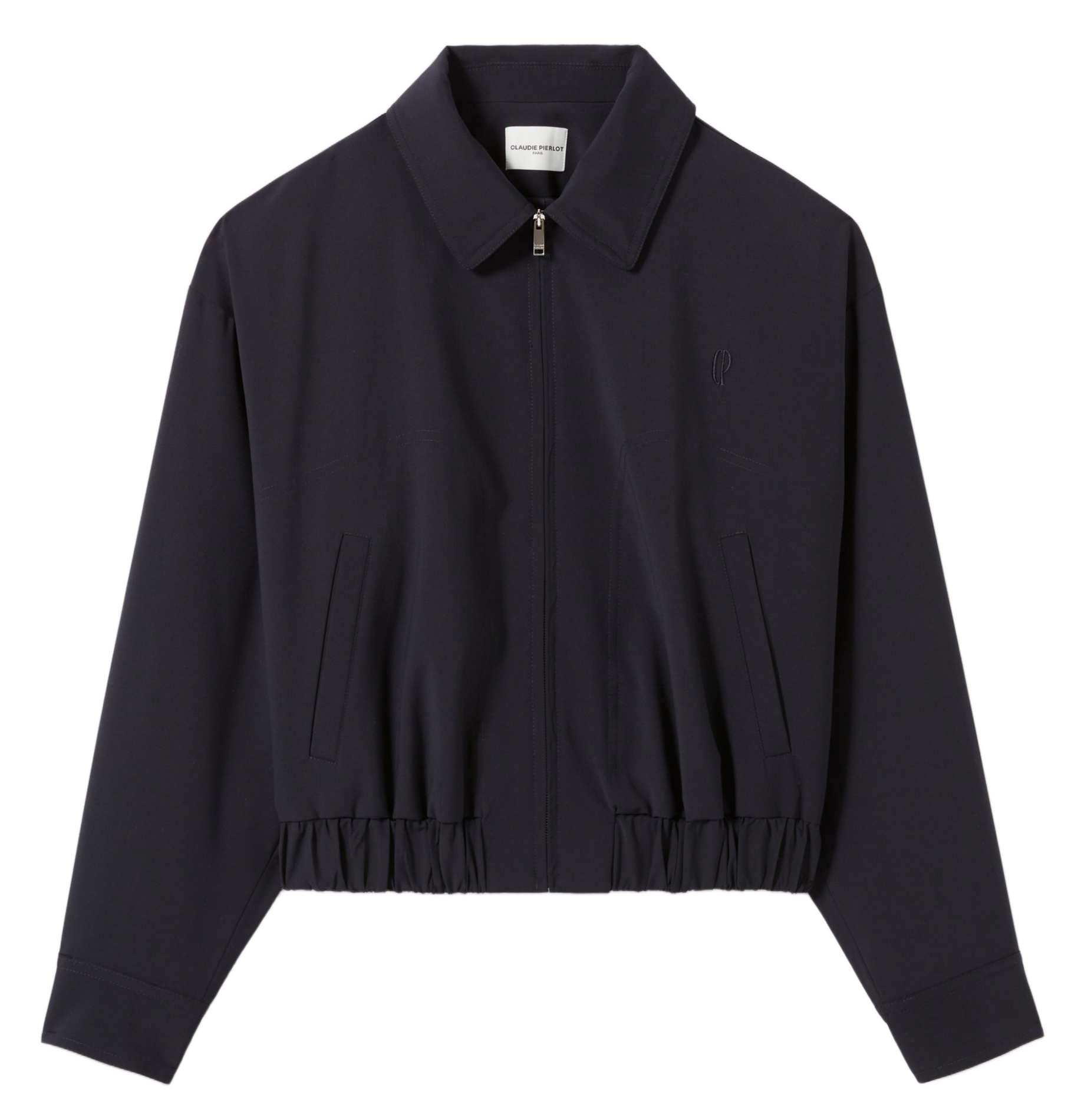 Veste droite col classique en laine mélangée CLAUDIE PIERLOT Bleu