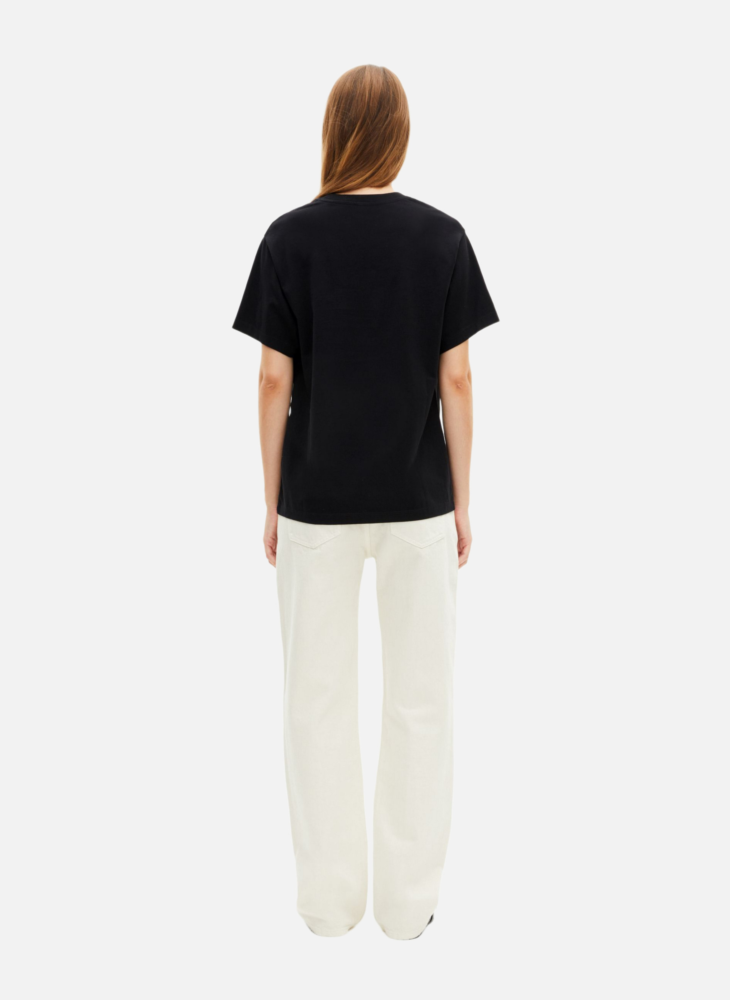 T-shirt with rhinestone screen print THE KOOPLES Black